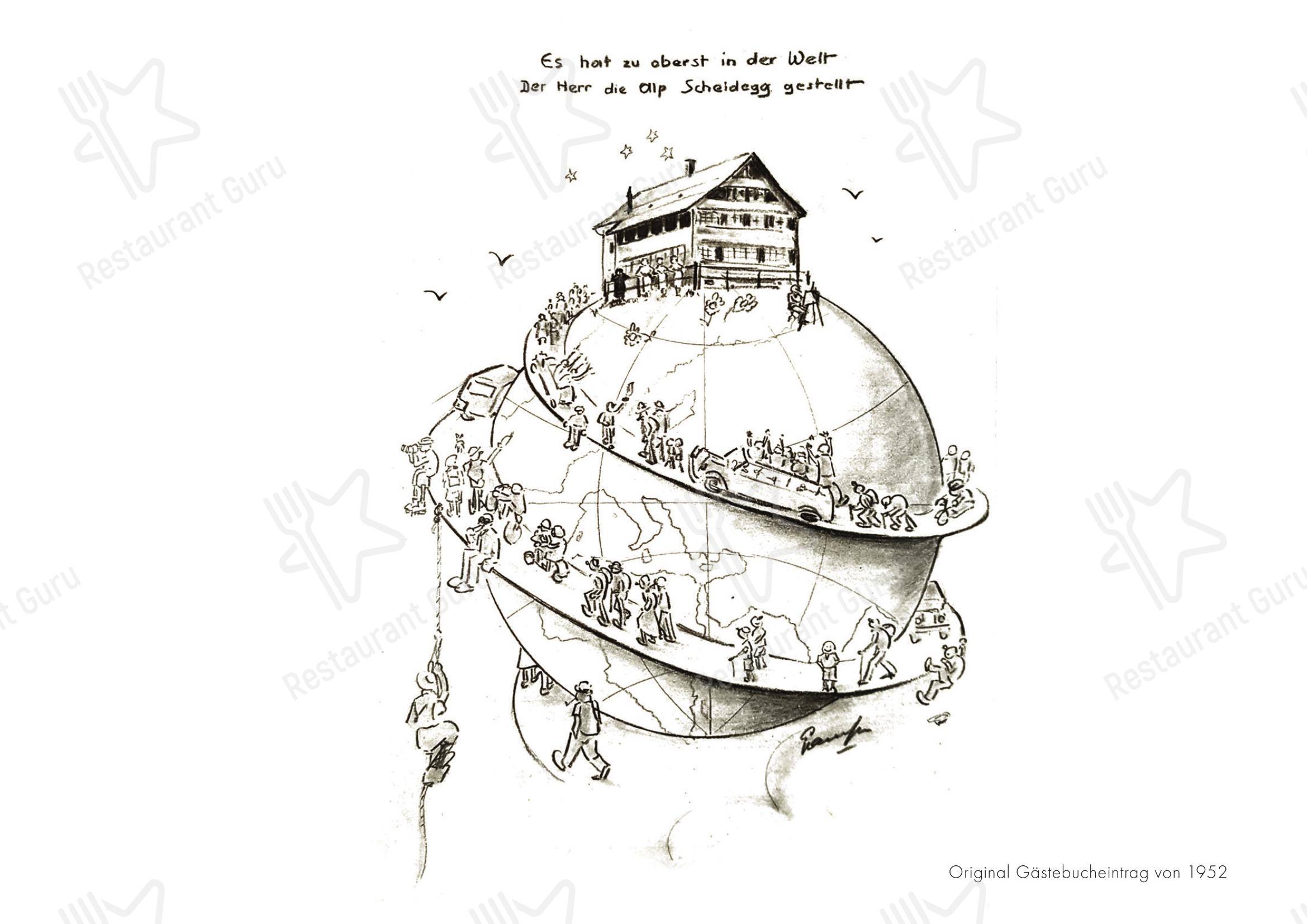 Menu di Gasthaus Alp Scheidegg - Основное меню