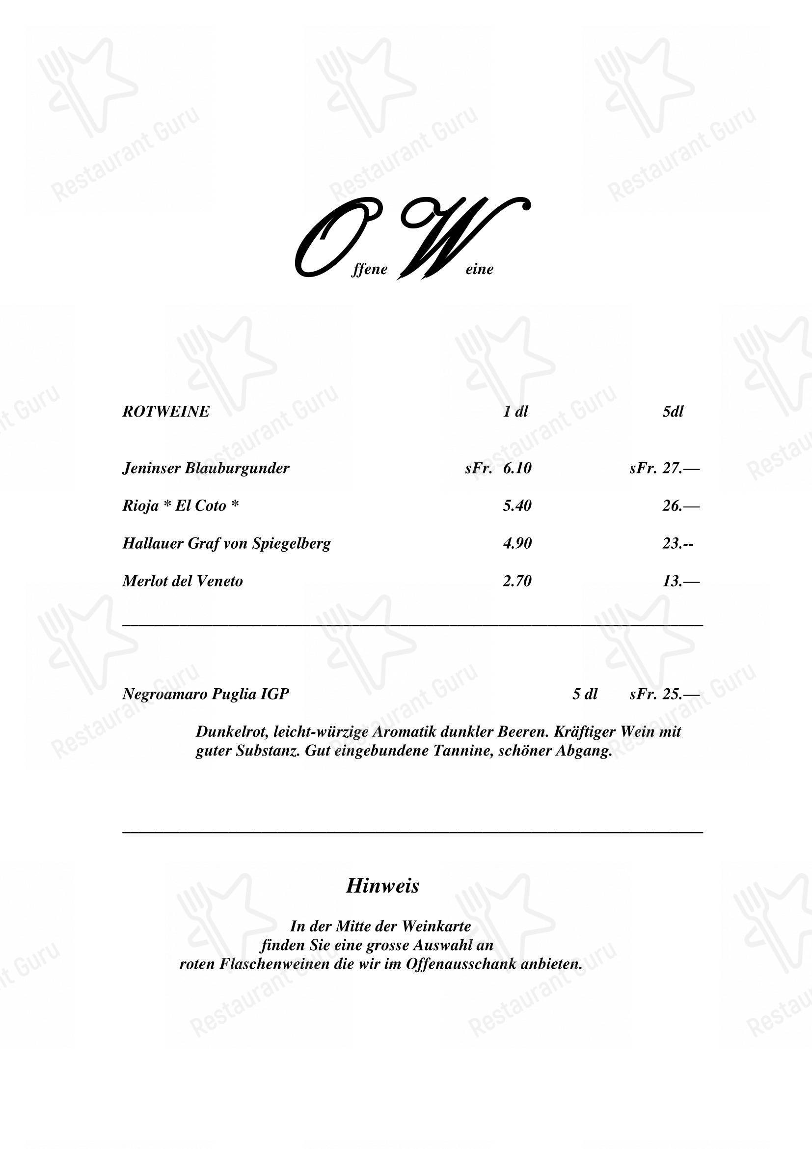 Menu di Gasthaus Post - Детское