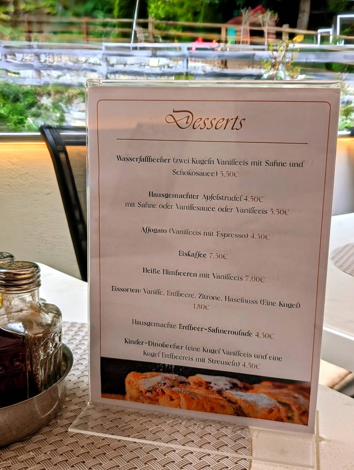Menu di Gasthaus Wasserfall 