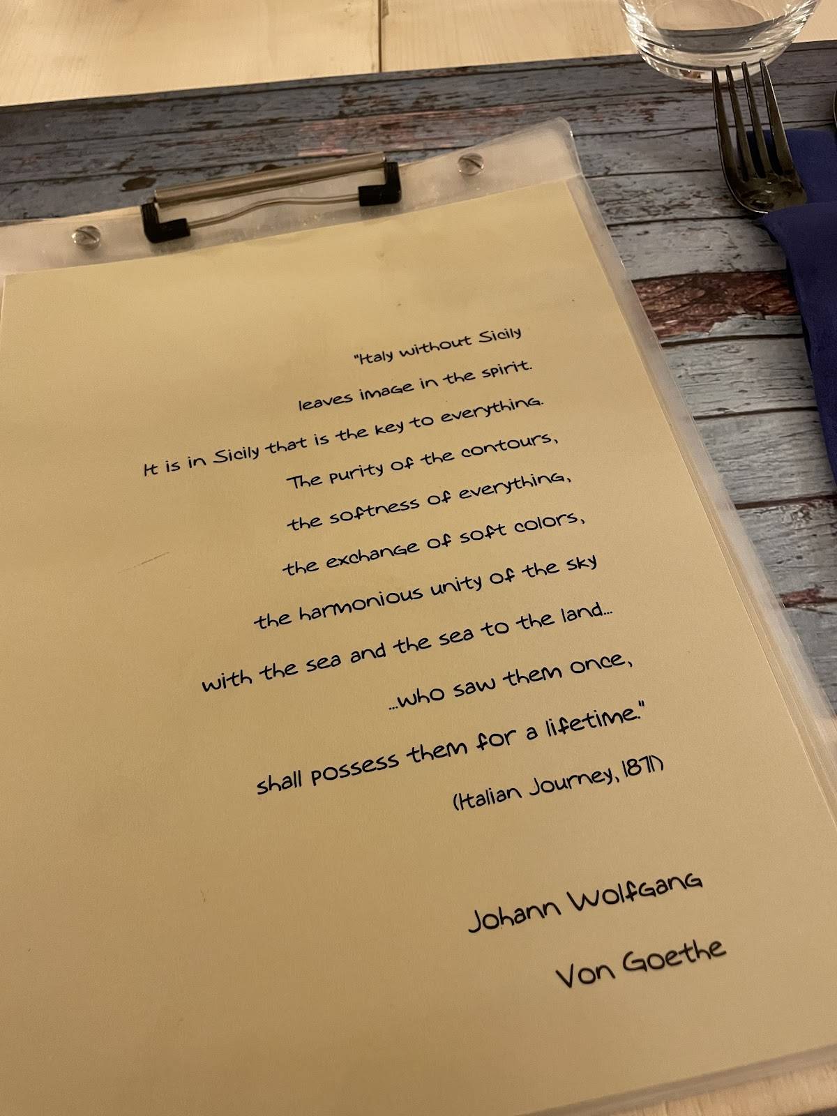 Menu di Gastro matto 