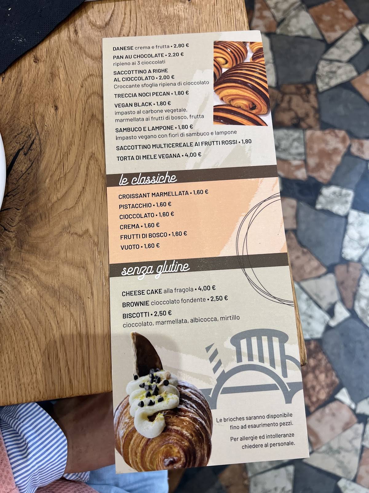Menu di Gelateria - Pasticceria - Panificio - Piatti Caldi - Apuleio Riverside 