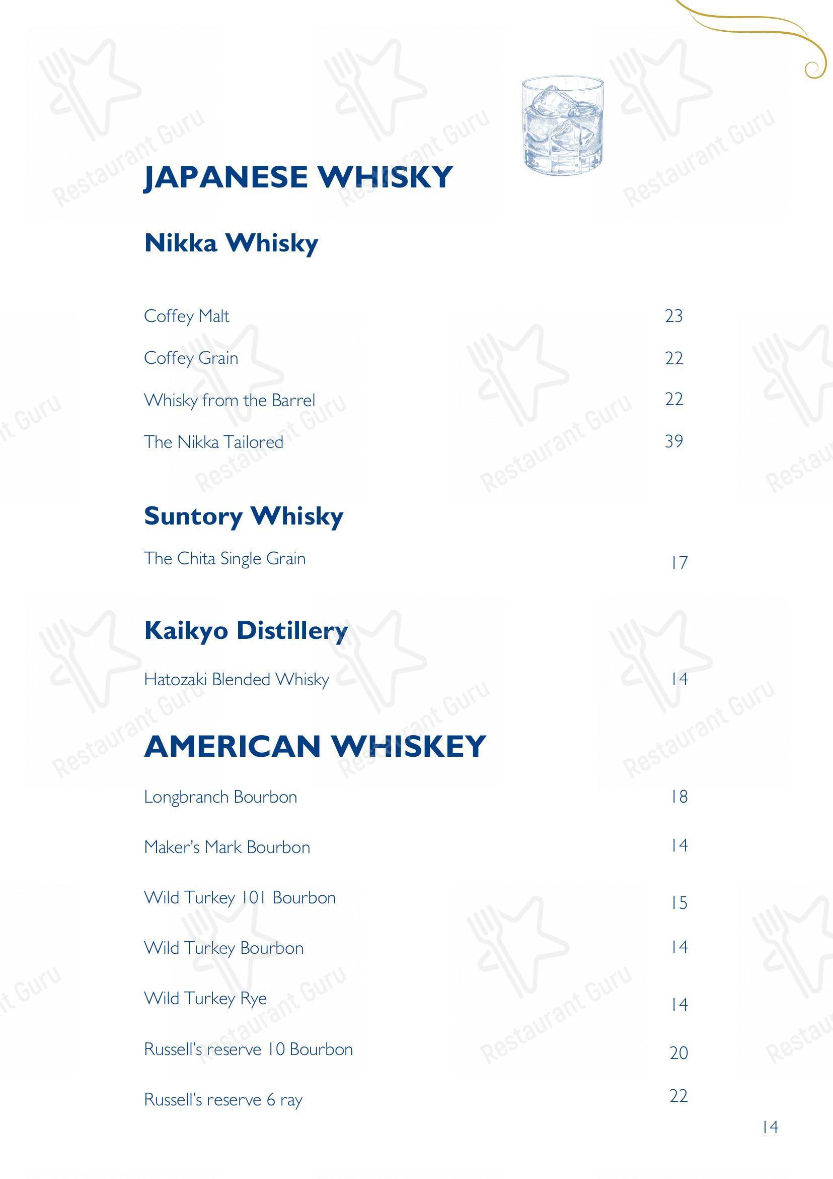 Menu per George pub & bar