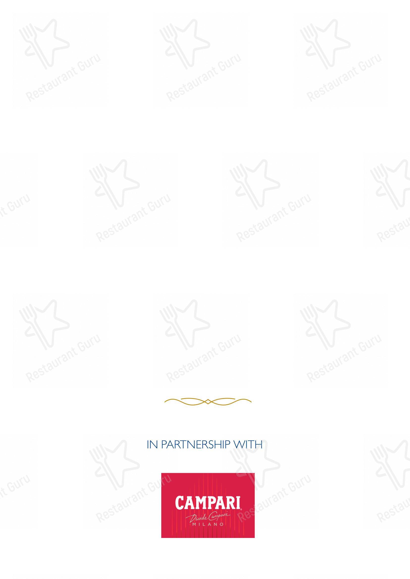 Menu di George - Menu