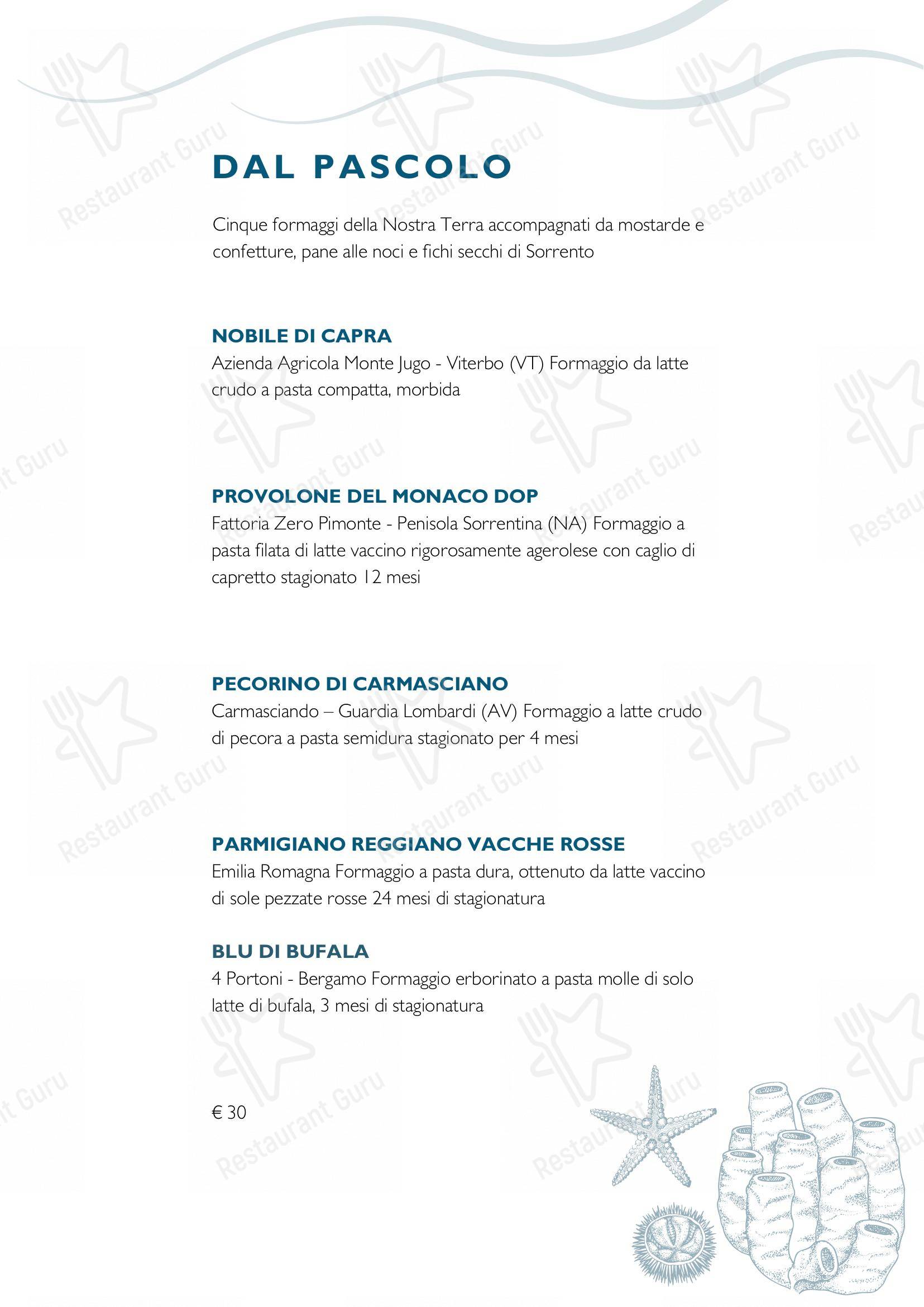 Menu di George - Коктейльная карта