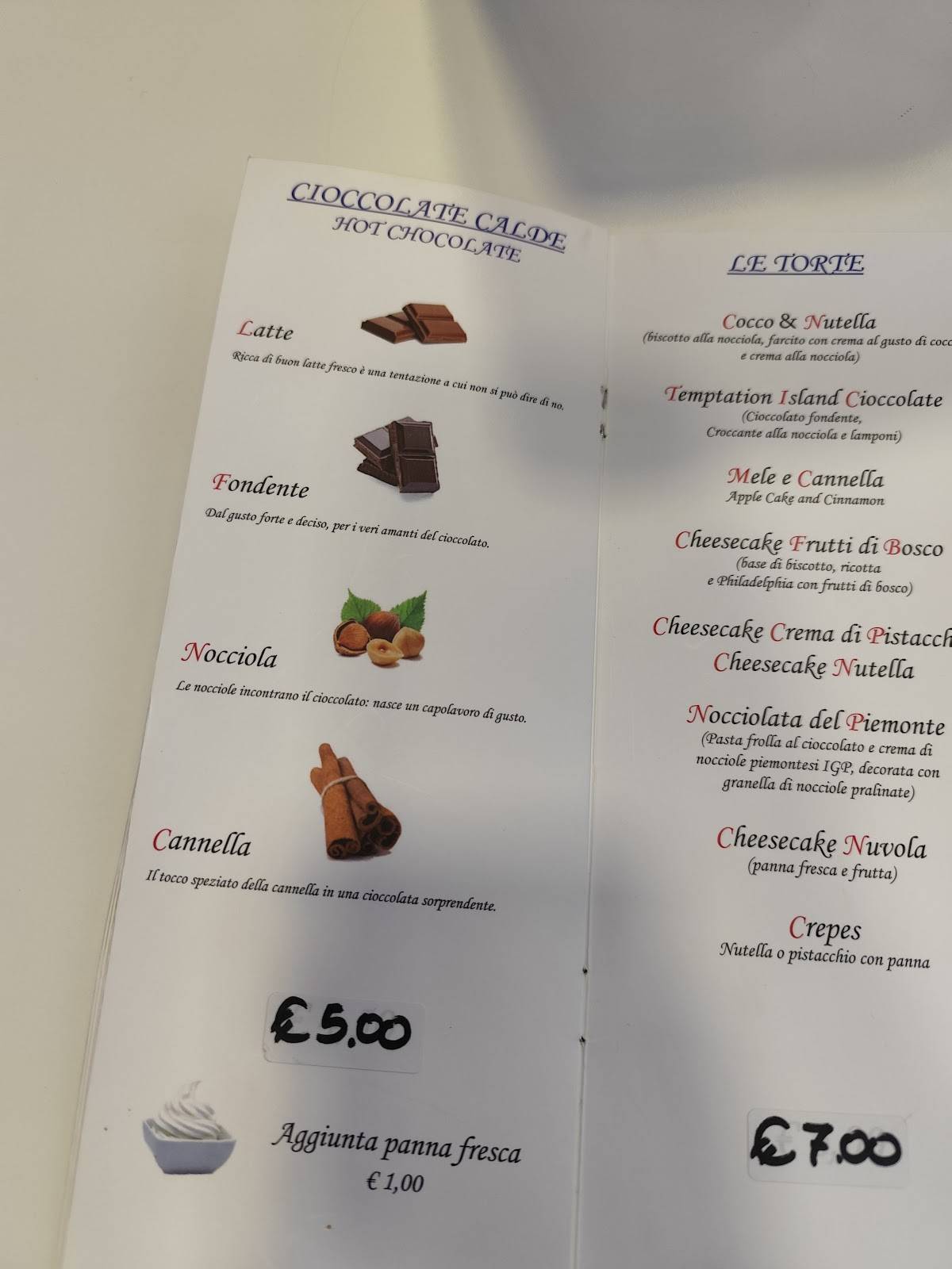 Menu di Gilda Lounge Bar Caffetteria 