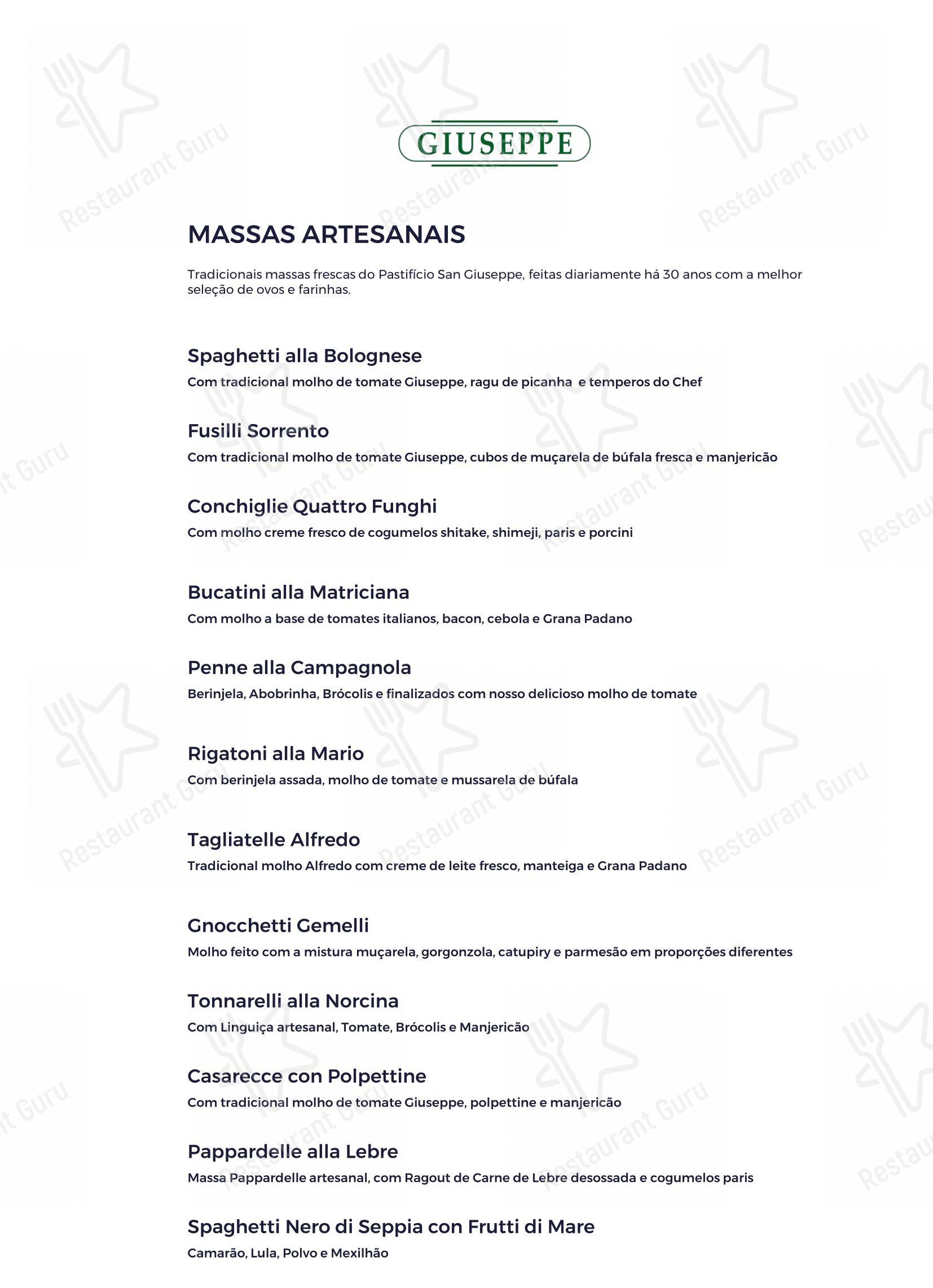 Giuseppe Square em Rio de Janeiro - Menu bar