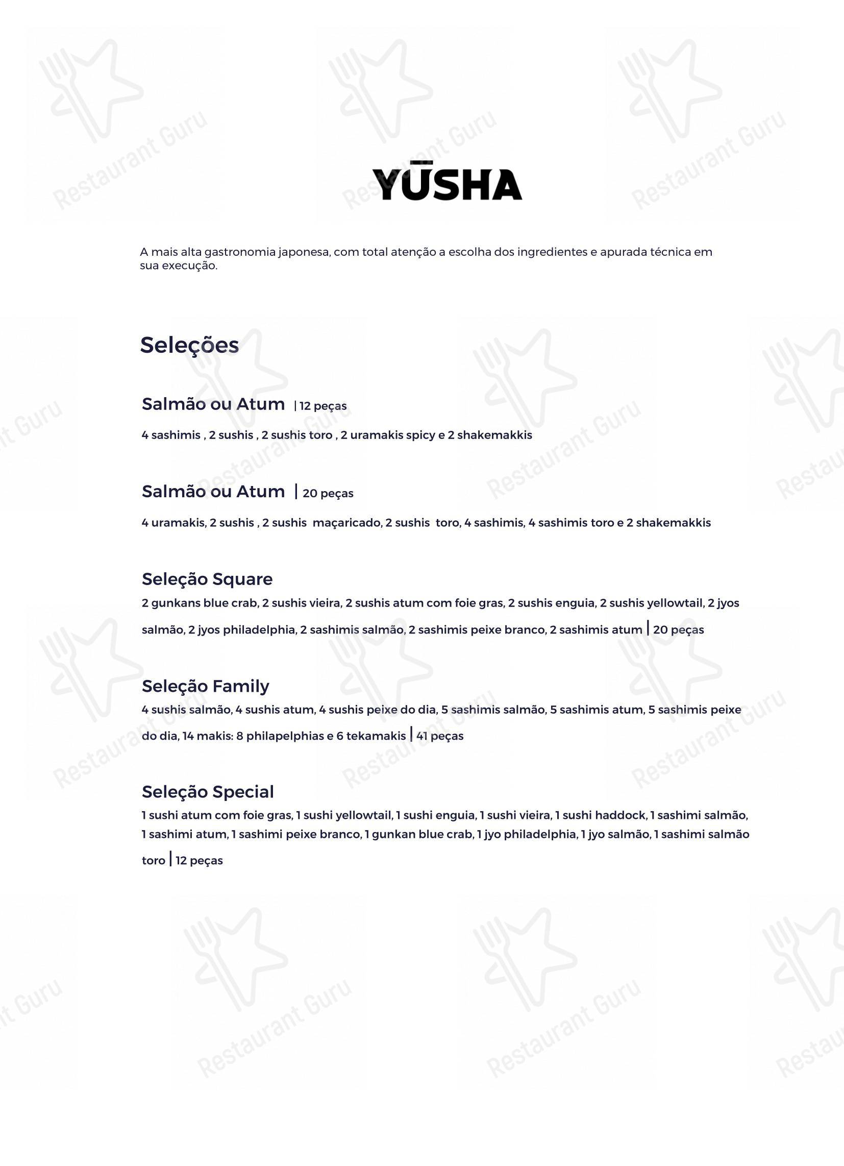 Menu bar para Giuseppe Square restaurante