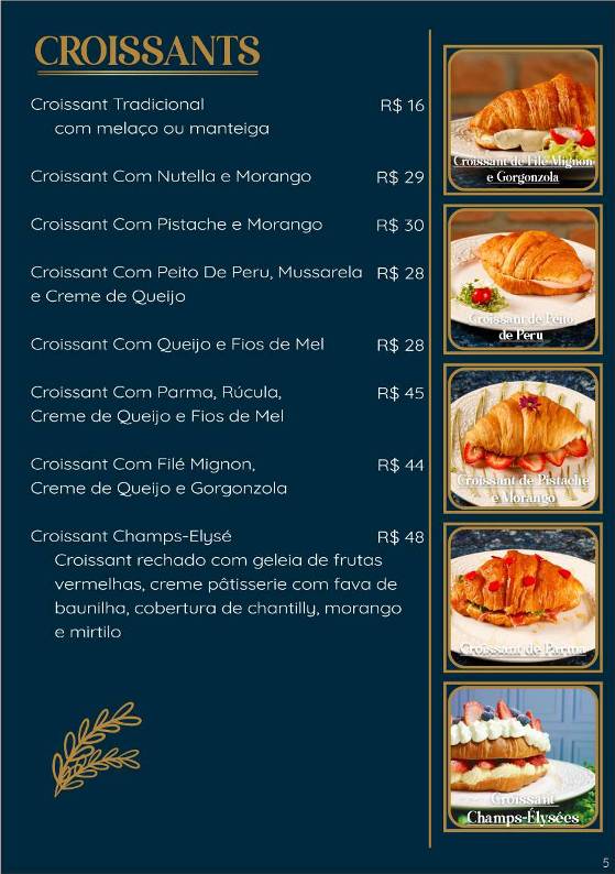 Café Fiori cardápio