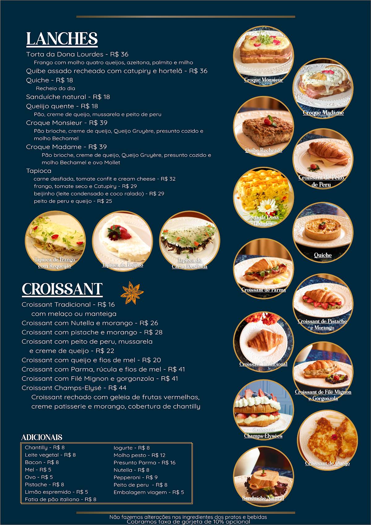 Café Fiori cardápio