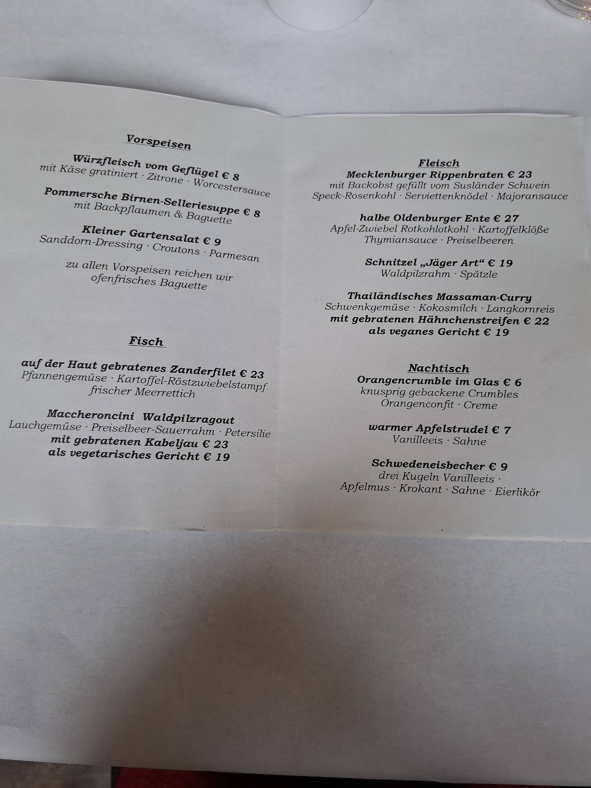 Menu de Goldener Löwe