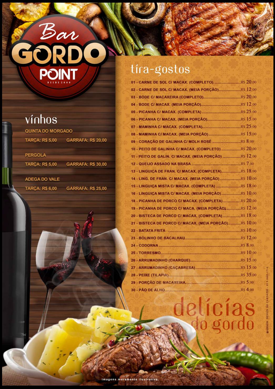 Gordo Point cardápio