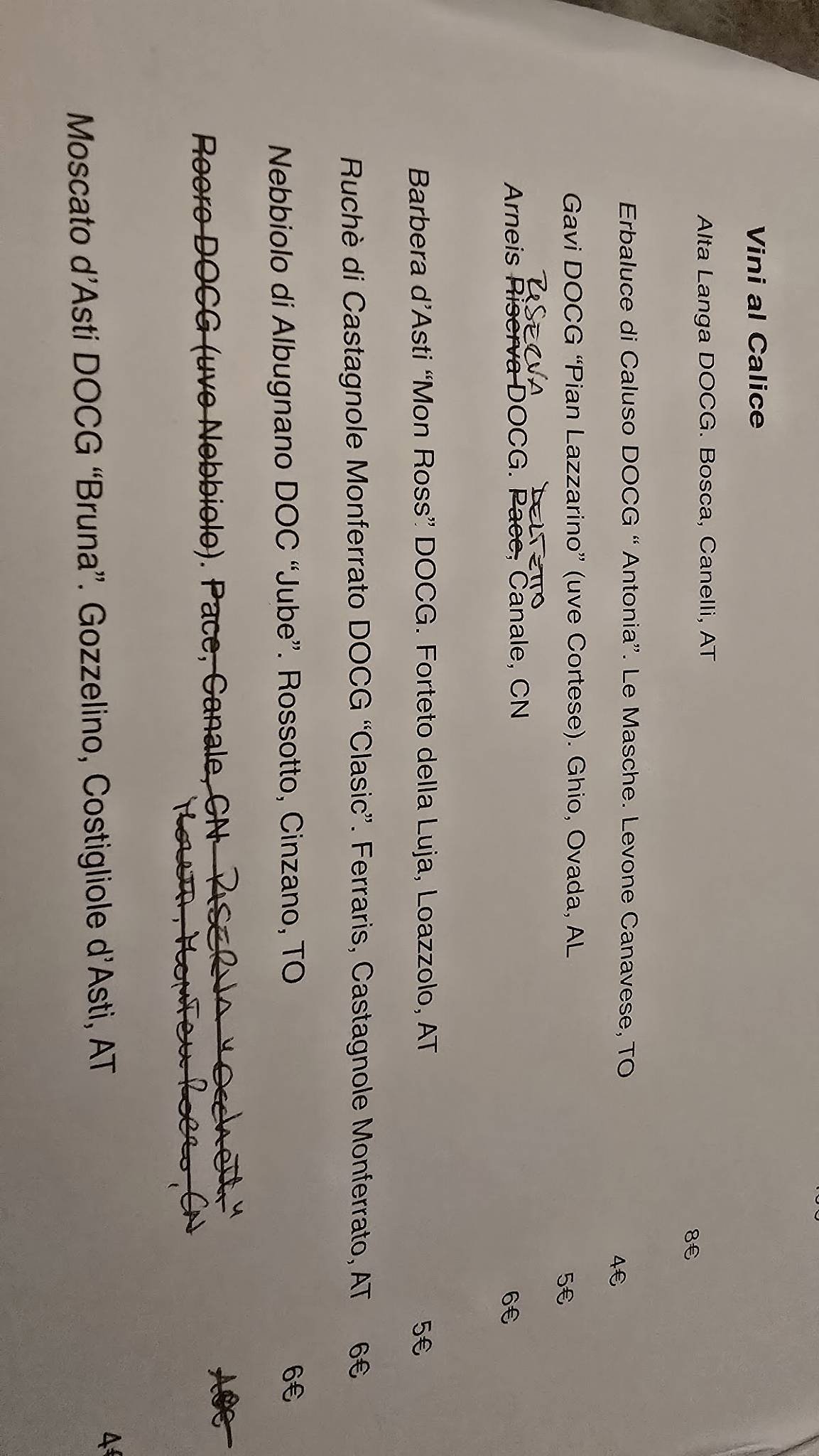Menu di Goustò 