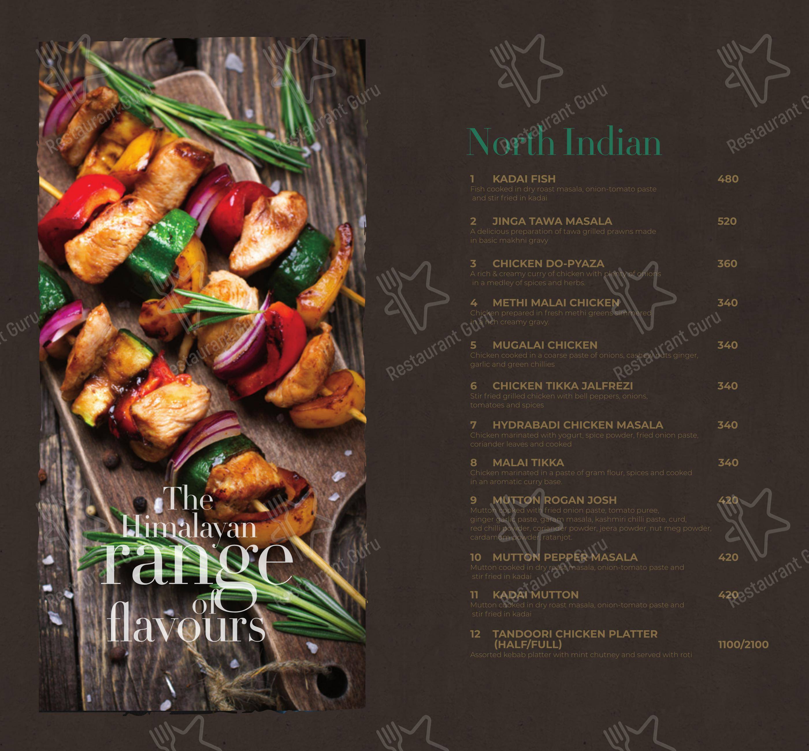 Grand Entree in Ernakulam - Menu bar