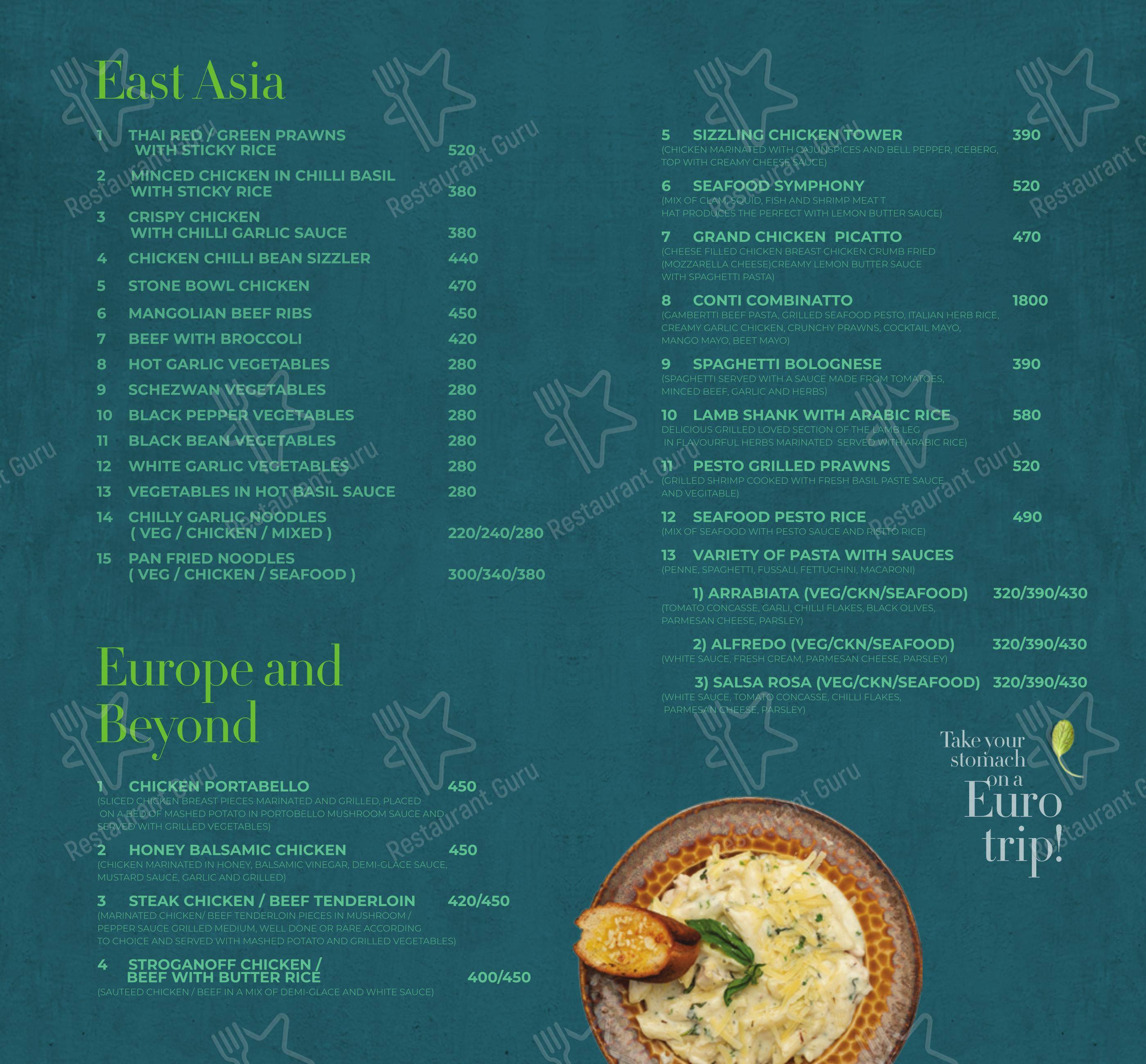 Grand Entree - Menu