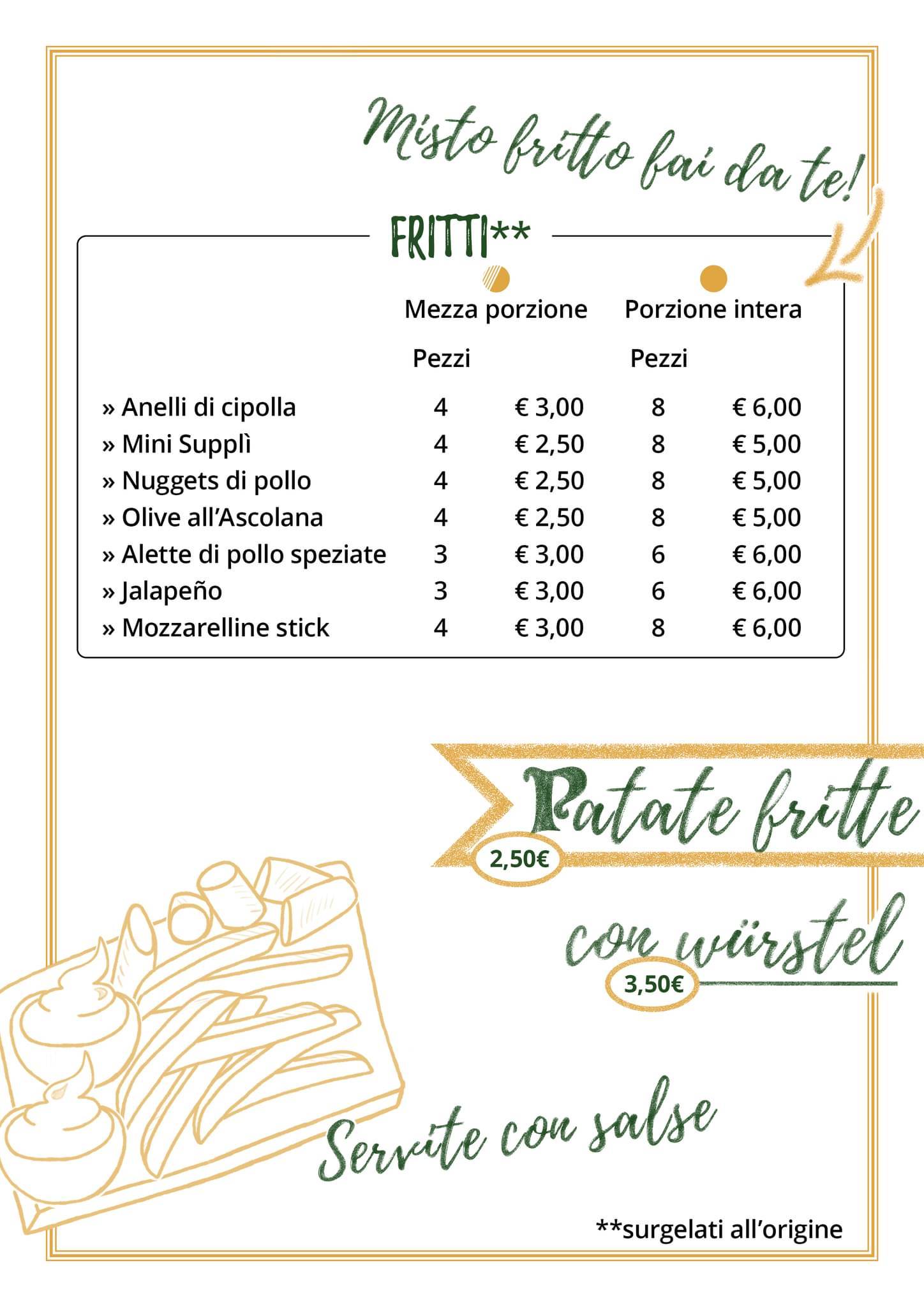 Menu di Green Pub 