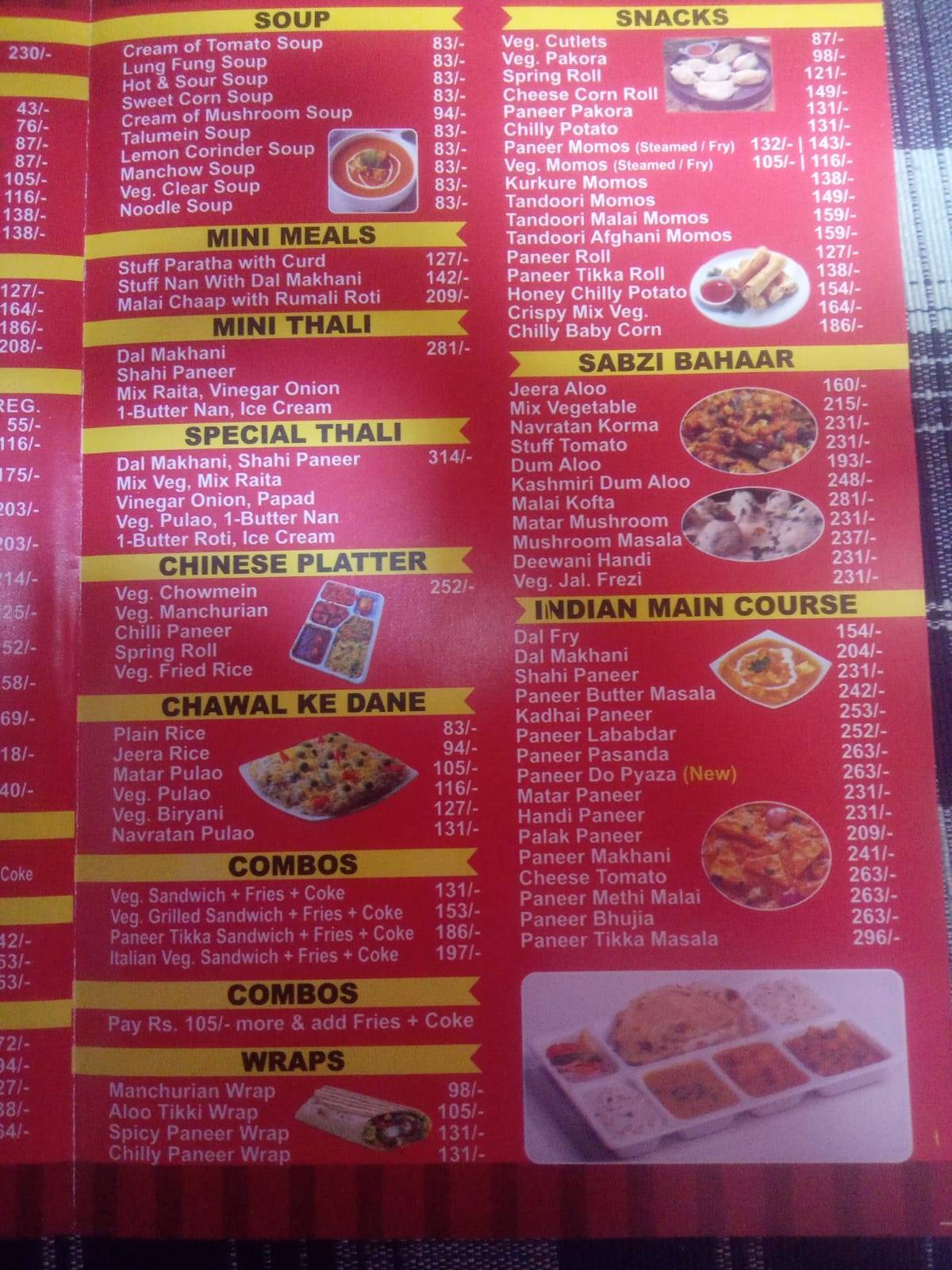 Broccoli Restaurant menu