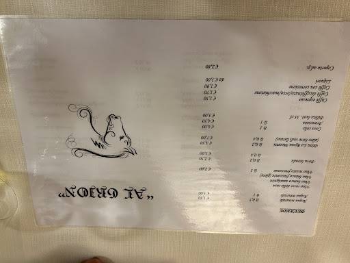 Menu di Grion 