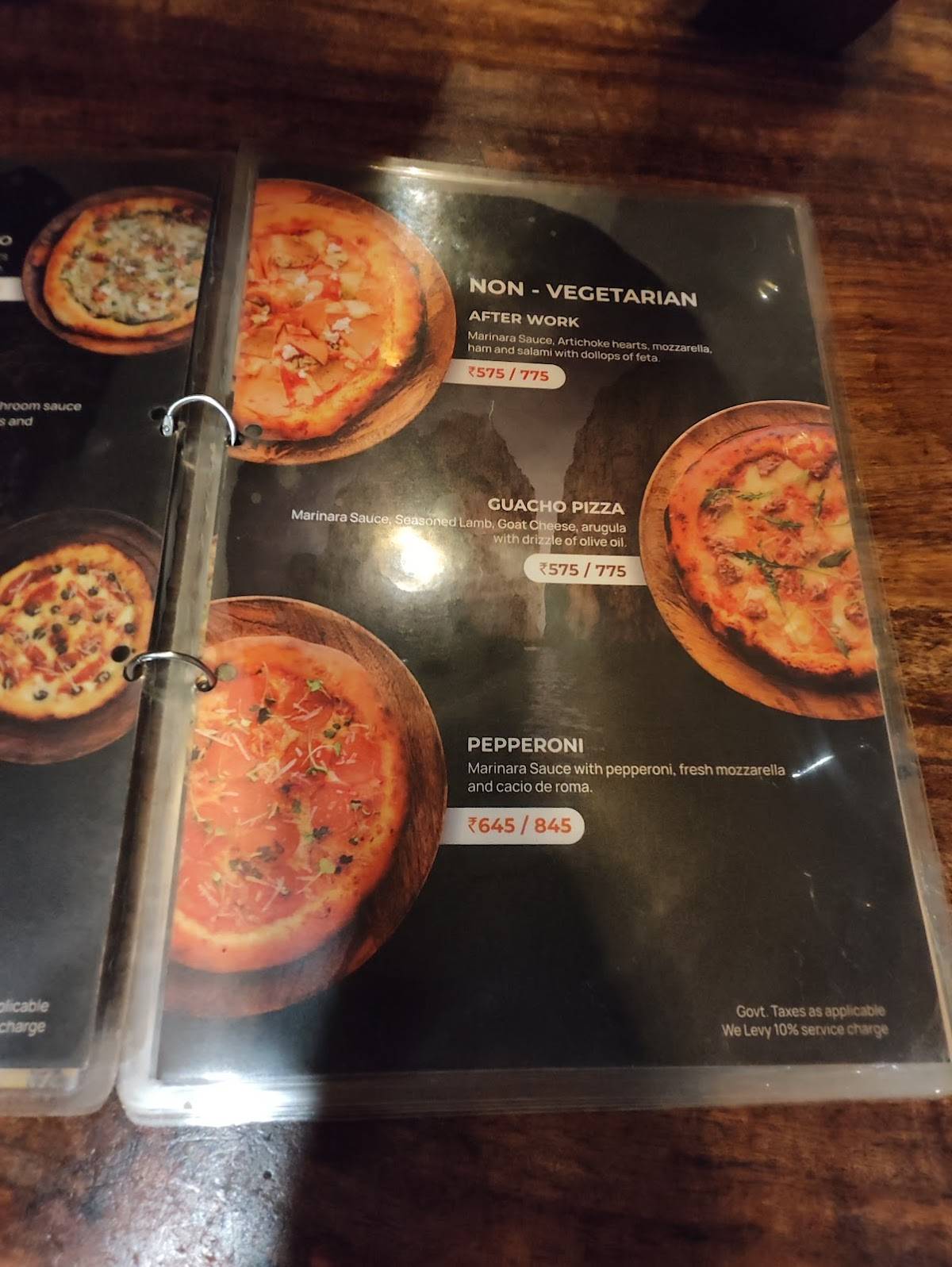 Grotto - PizzeriaCoffee Shop menu