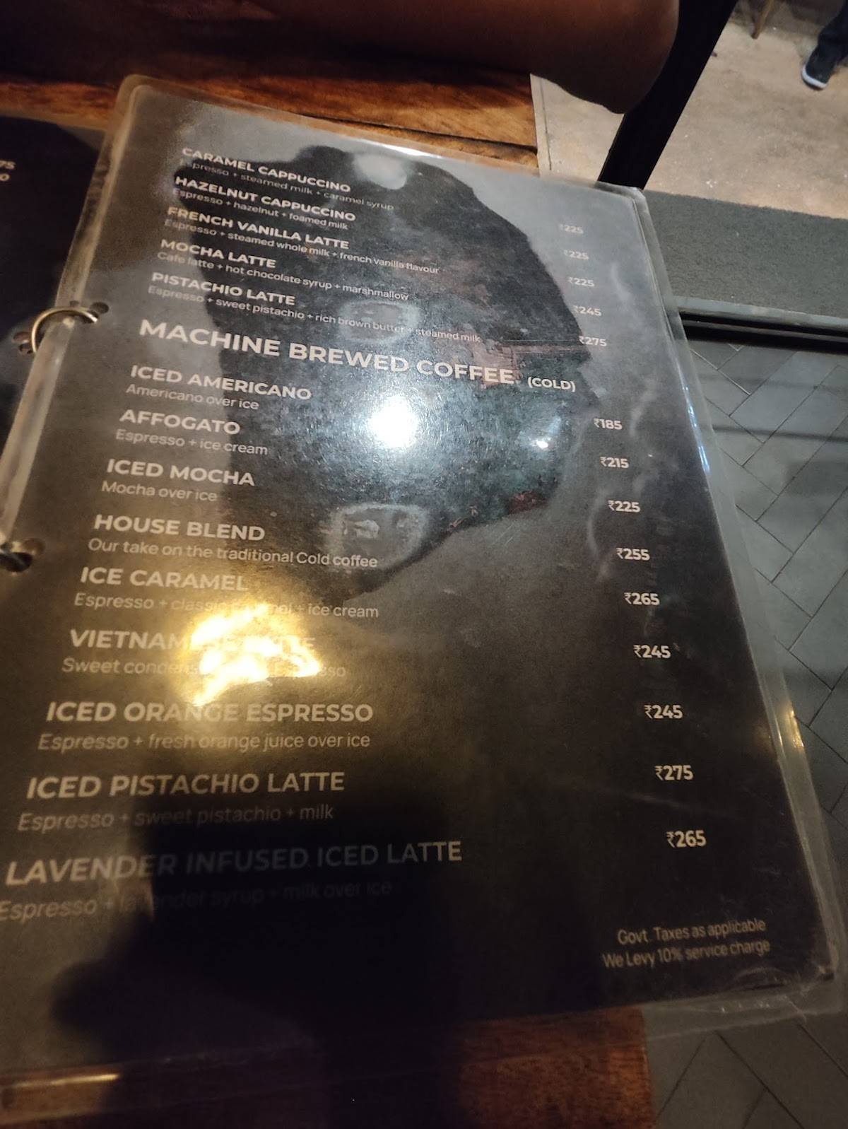 Grotto - PizzeriaCoffee Shop menu