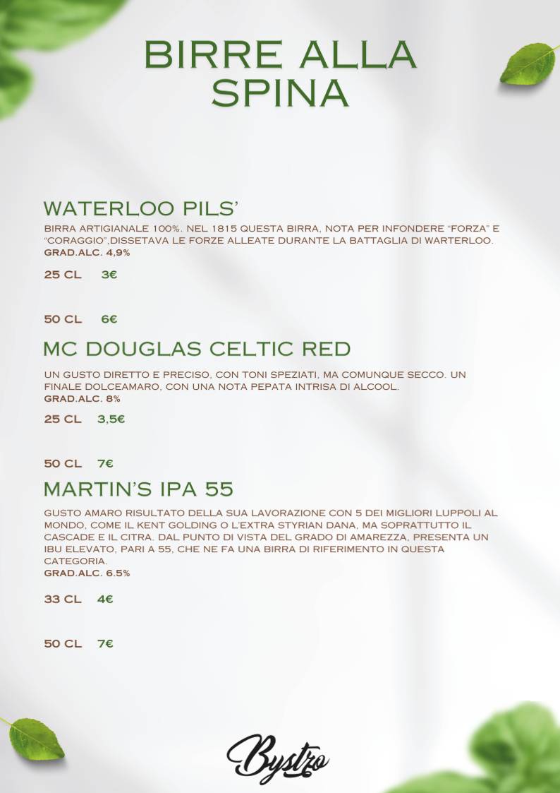 Menu di Bystro 