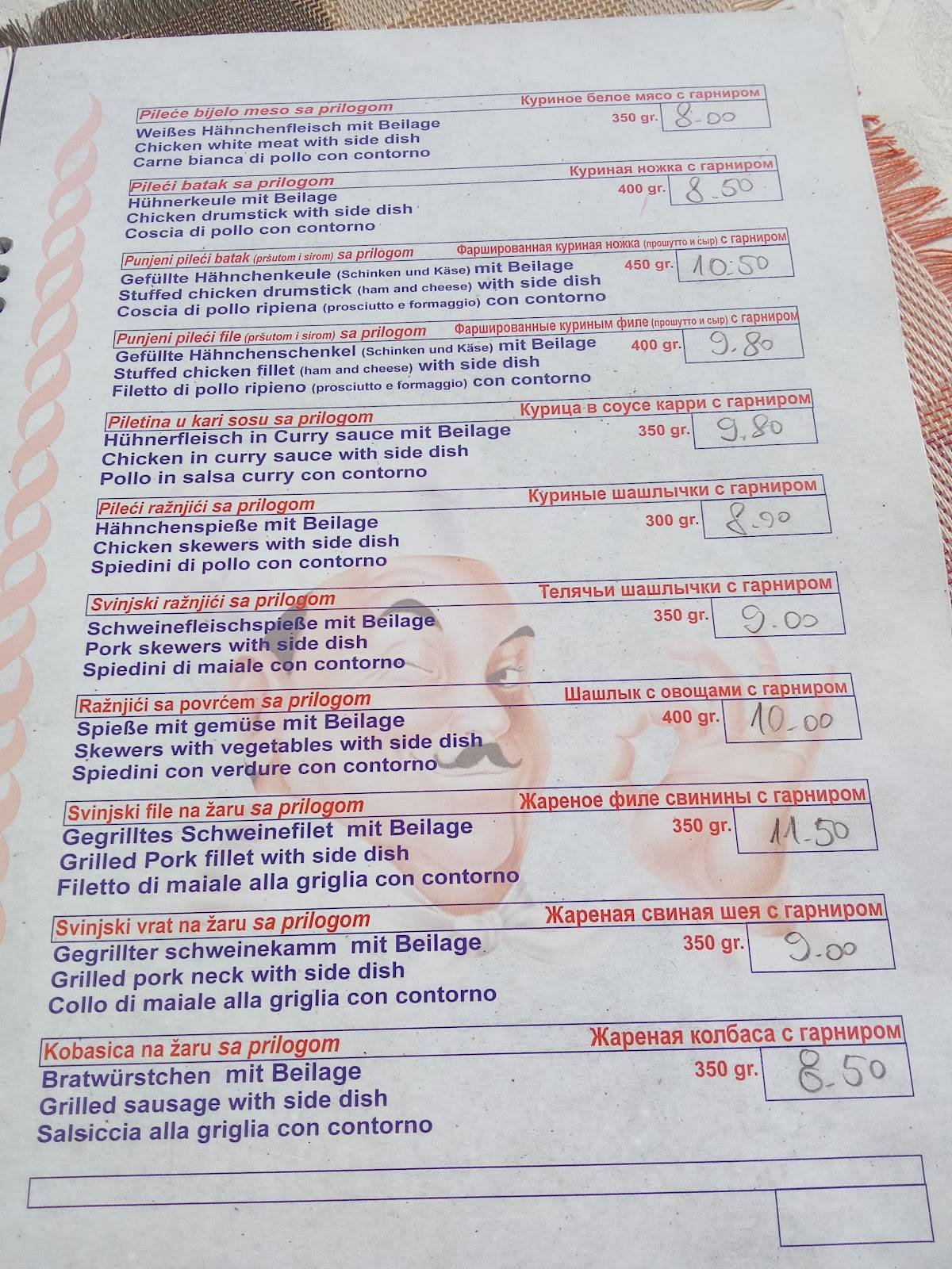 Menu de Gurman