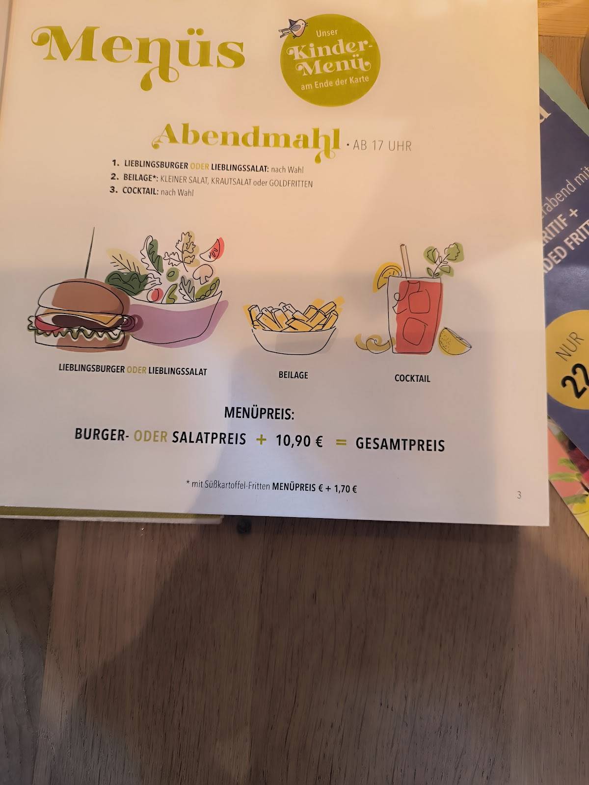 Hans Im Glueck Dortmund Menu