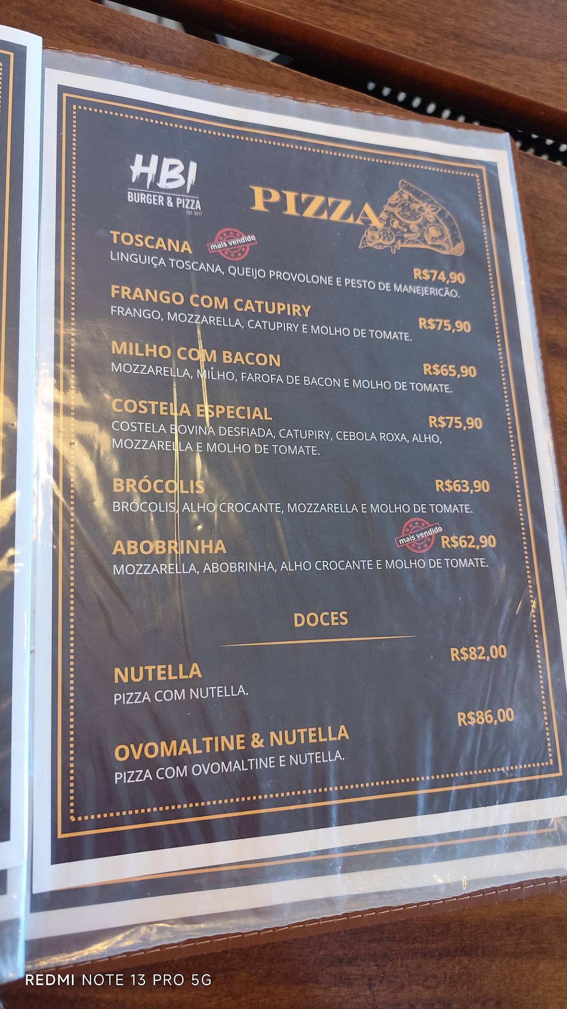 HBI Play House cardápio