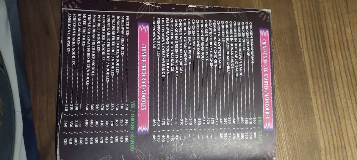 HIT & RUN CHAKALA menu
