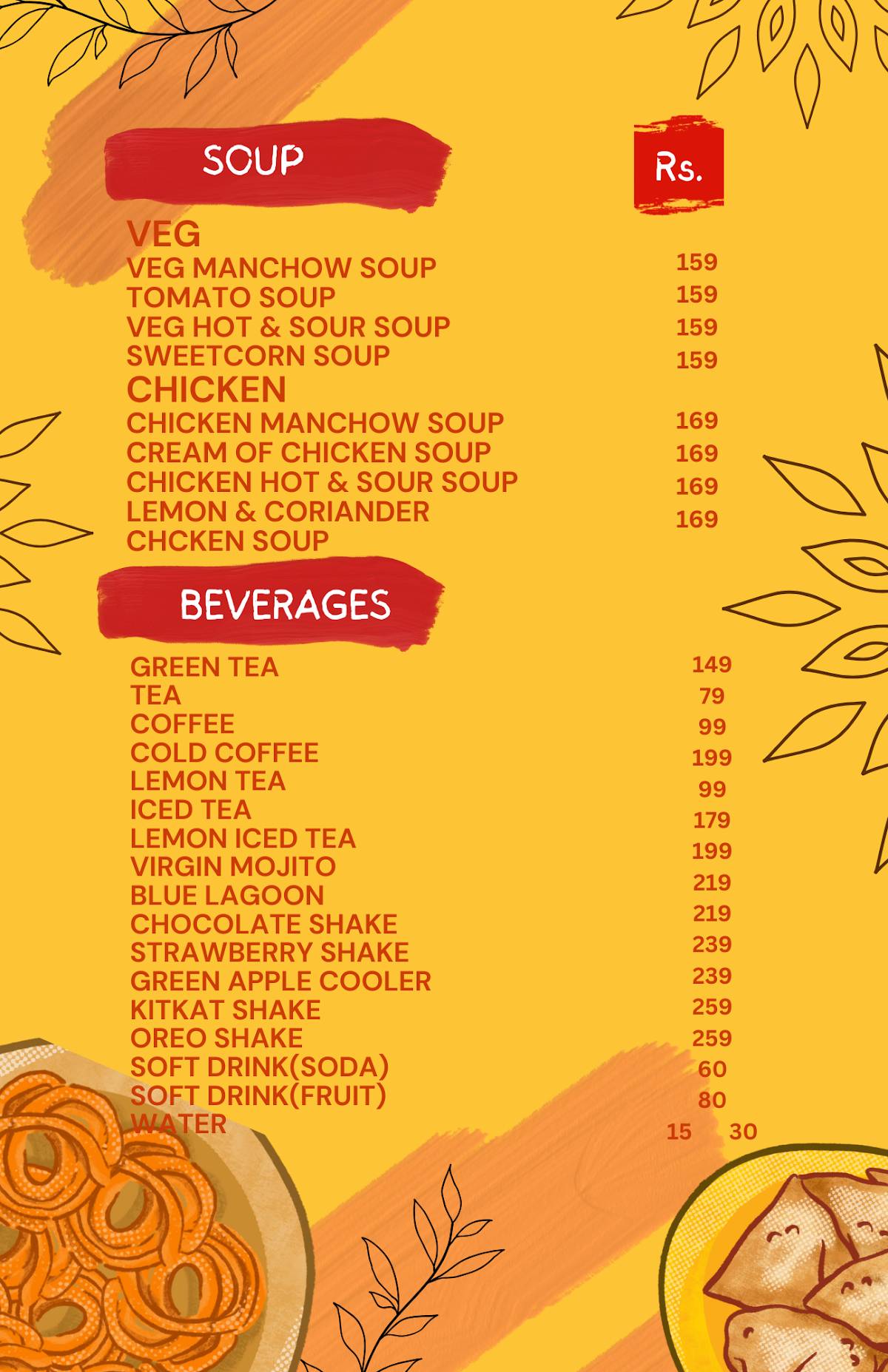 HOT GRILLS menu