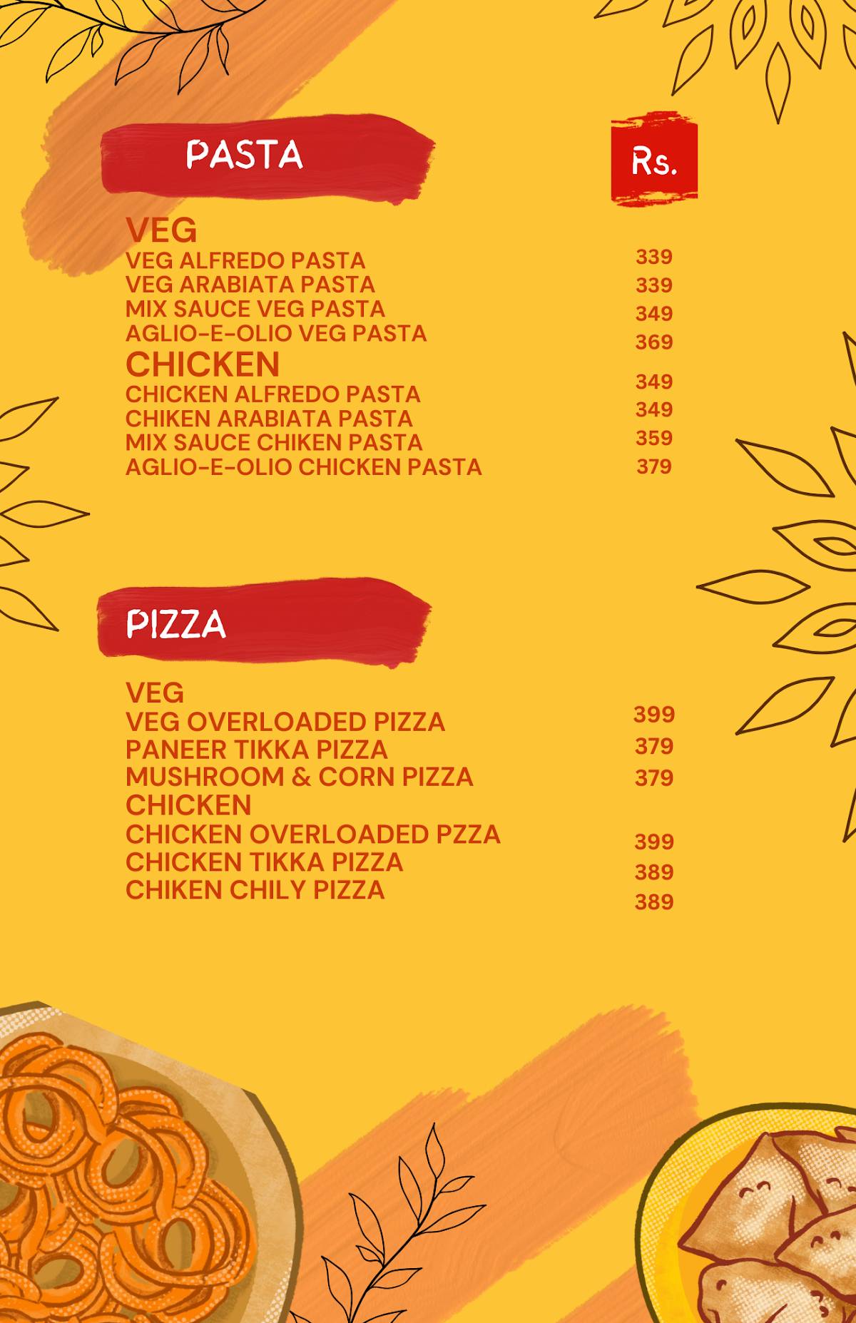HOT GRILLS menu