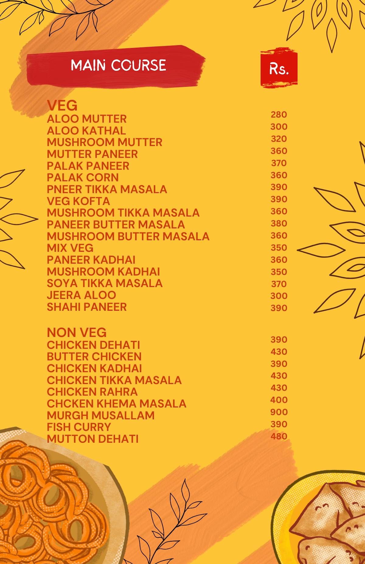 HOT GRILLS menu