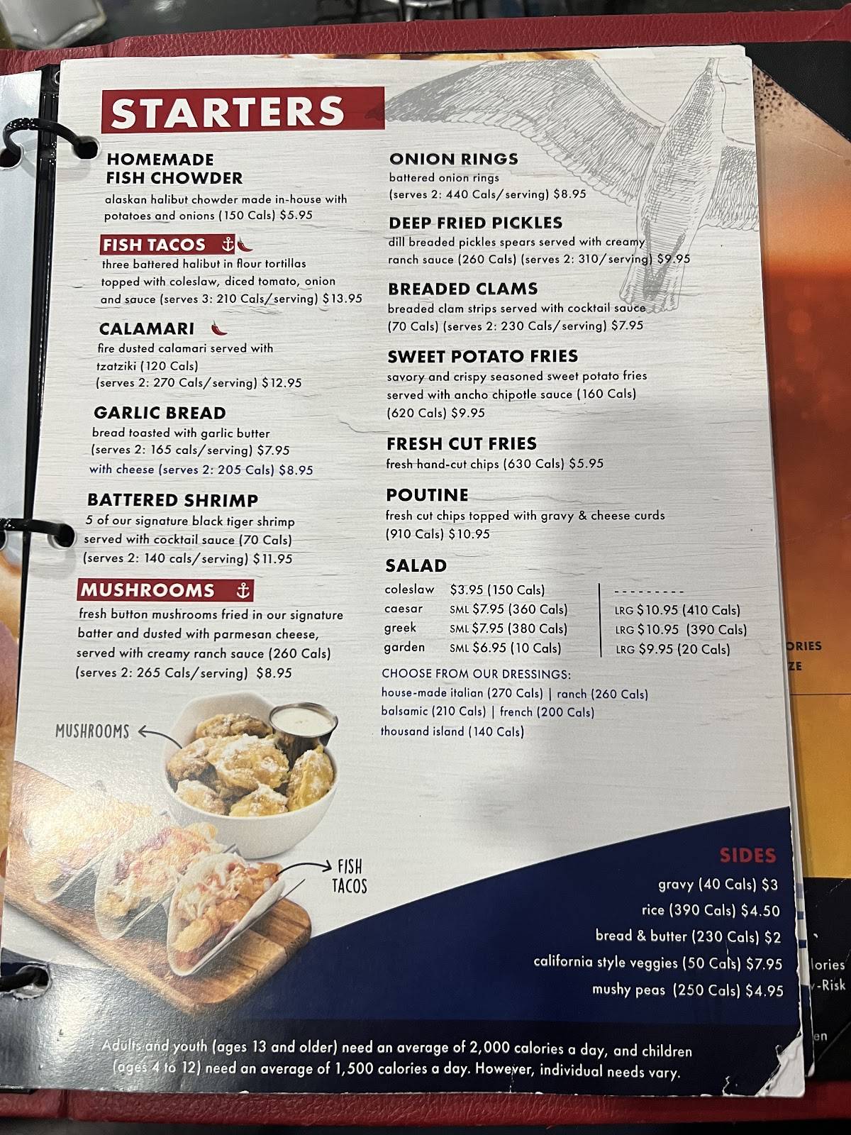 Menu de Halibut House Fish & Chips
