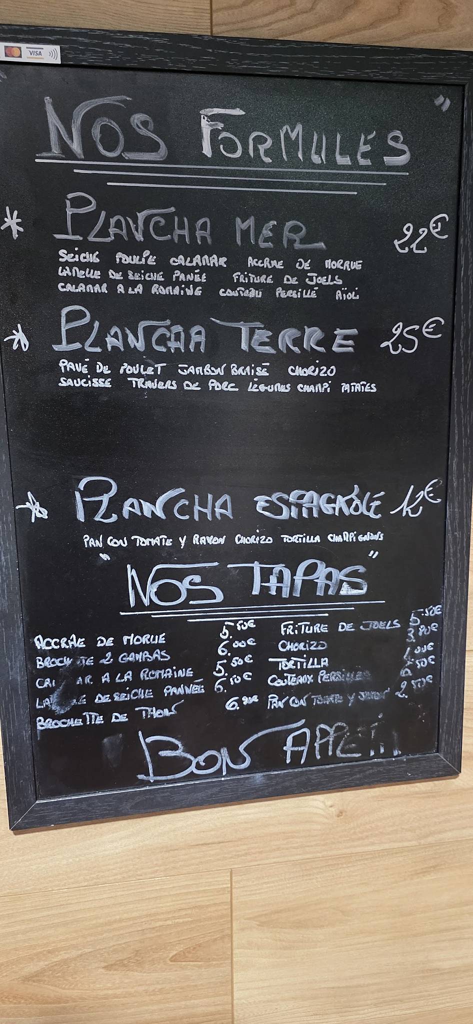 Menu de Halles et Manger