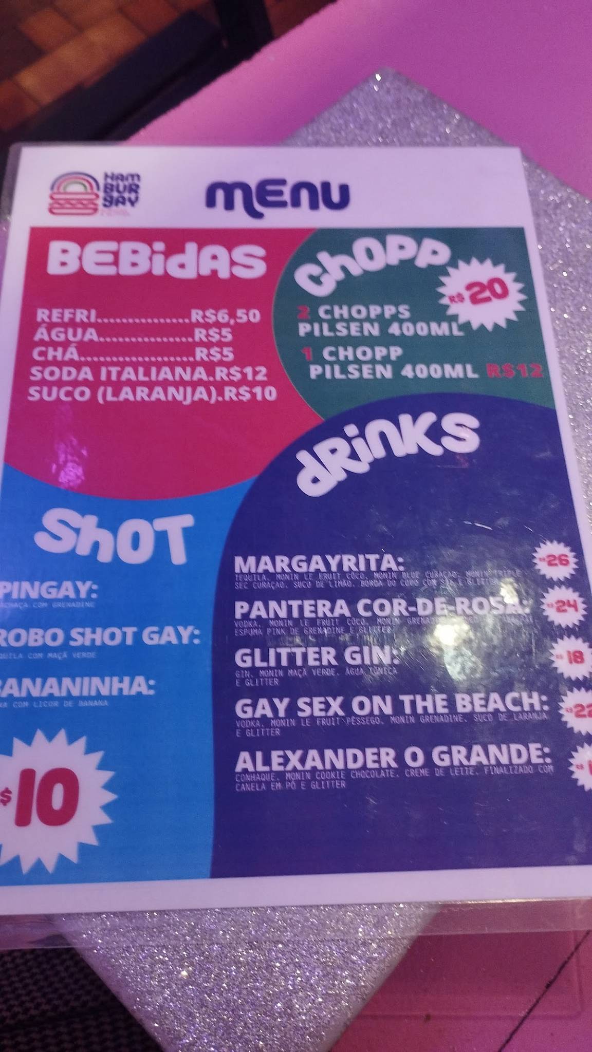 Hamburgay cardápio