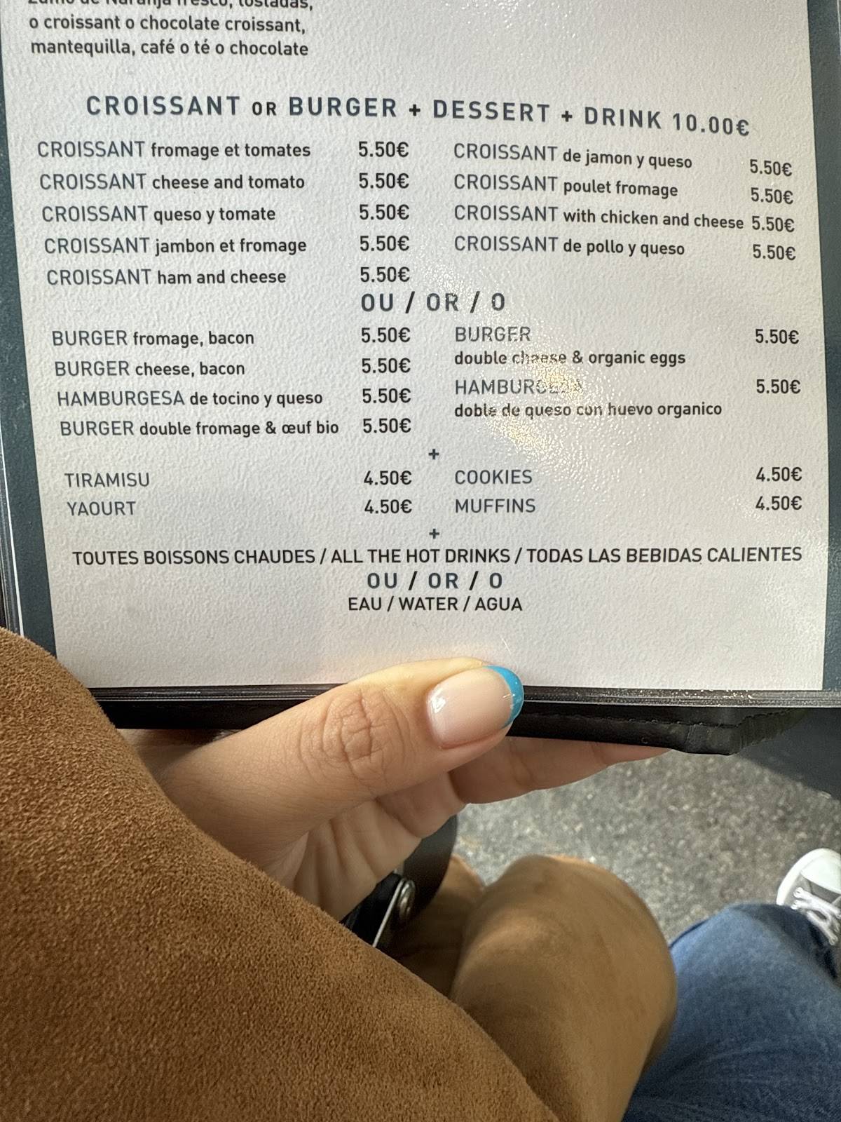 Menu de Happy Caffé