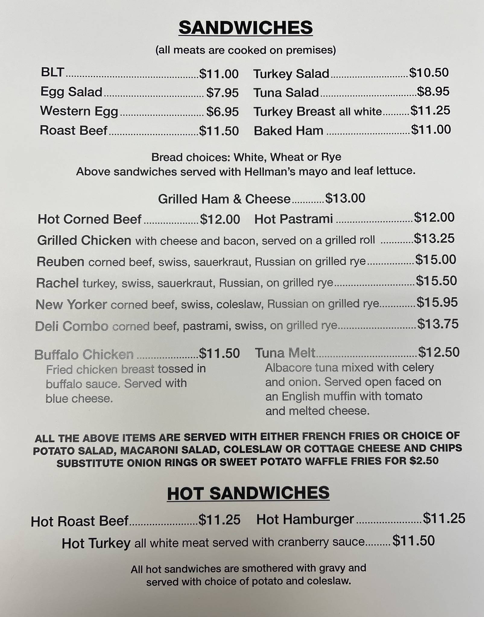 Menu at Harvest pizzeria, Queensbury