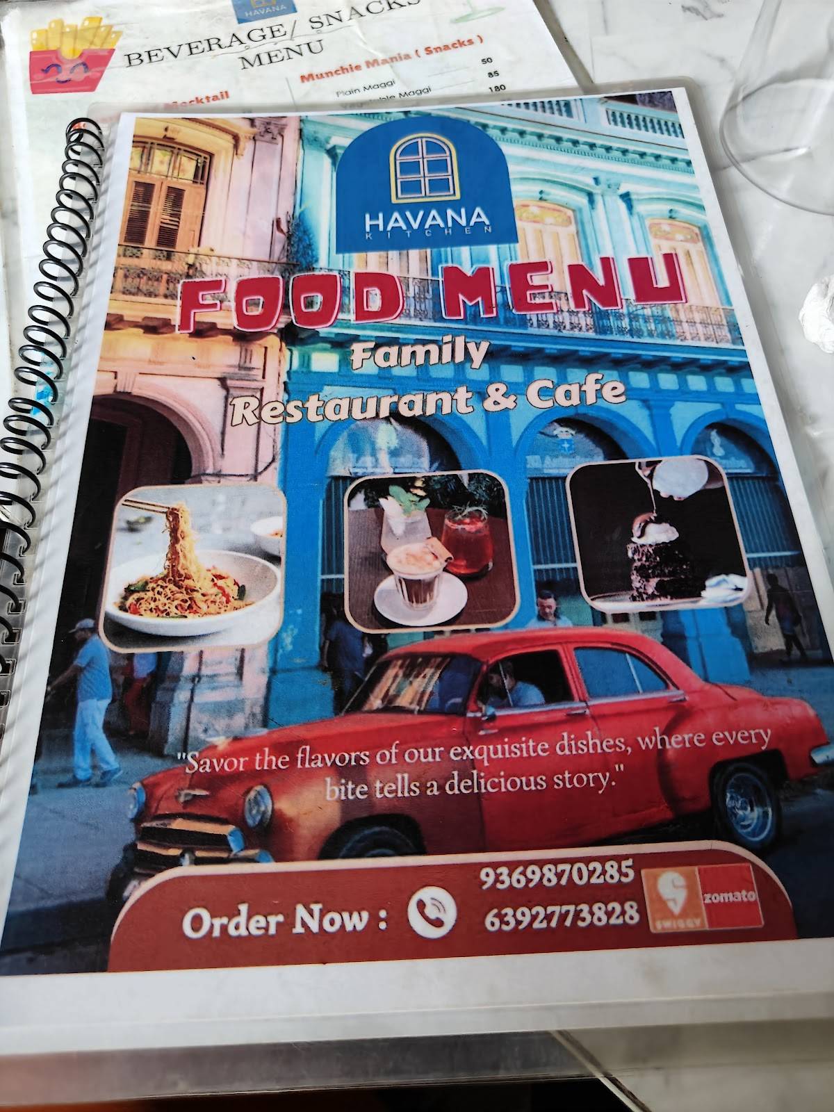 Havana Kitchen menu