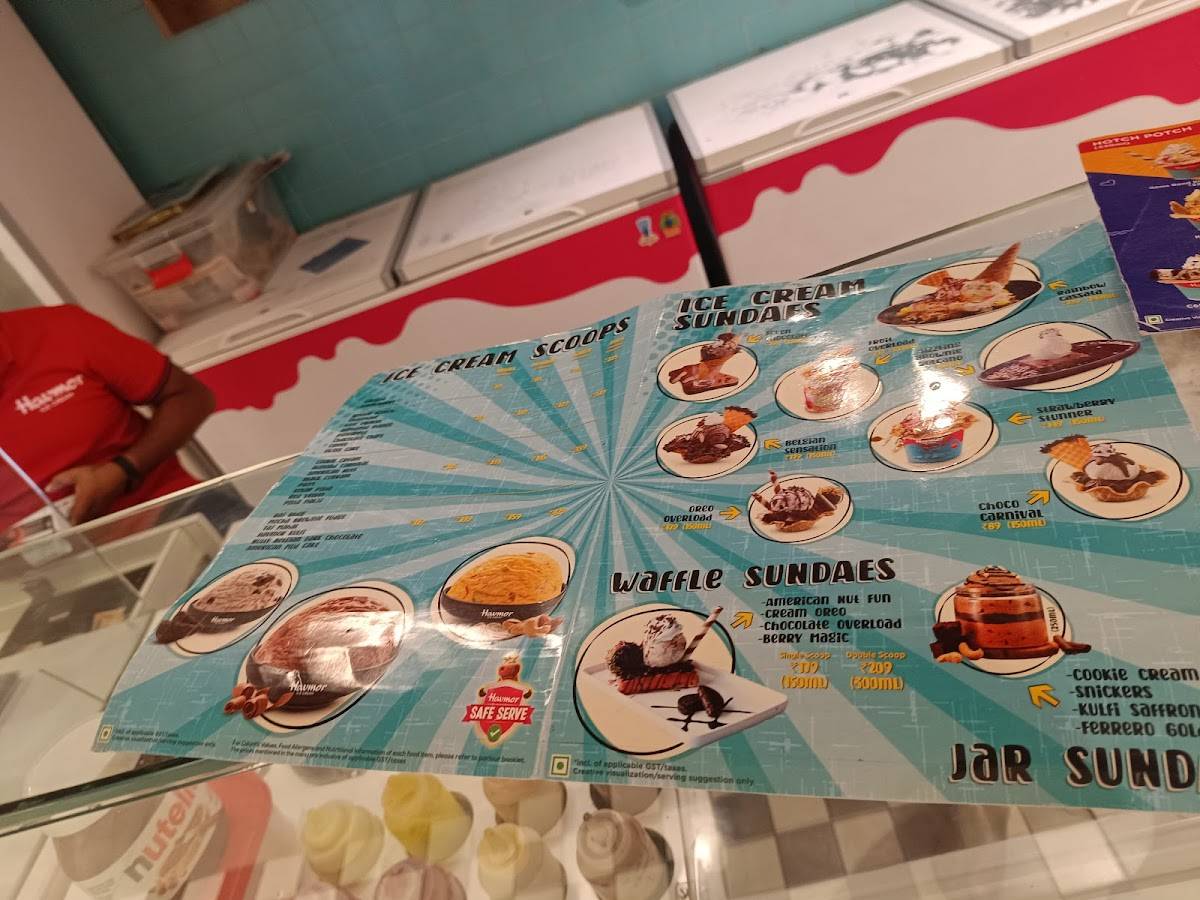 Havmor Havfunn Ice-cream Parlour menu