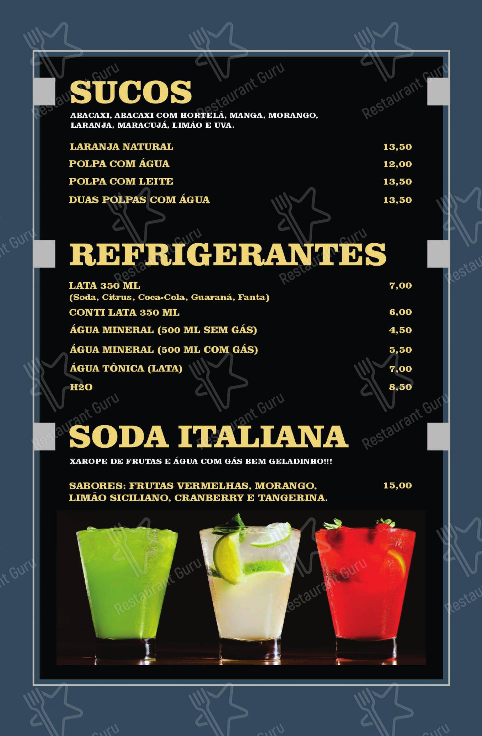 Menu para Hippo Pizza em Assis