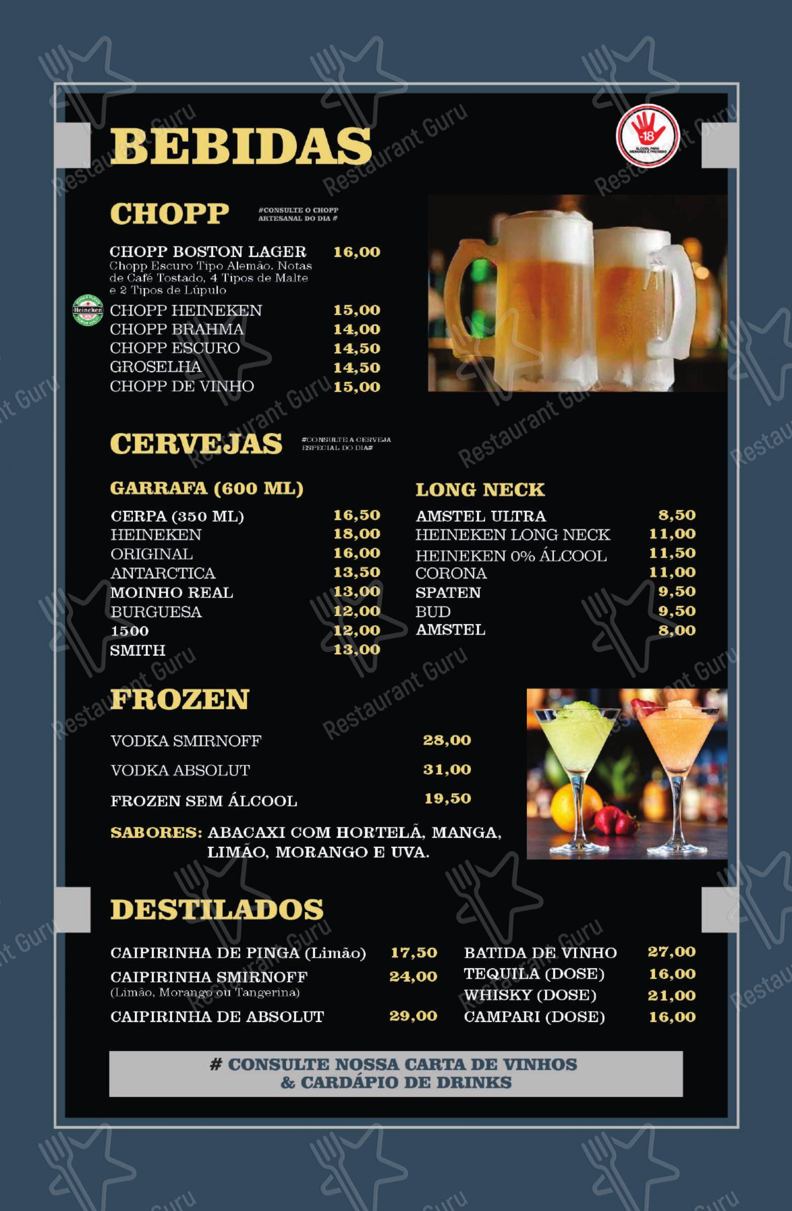 Menu para Hippo Pizza em Assis