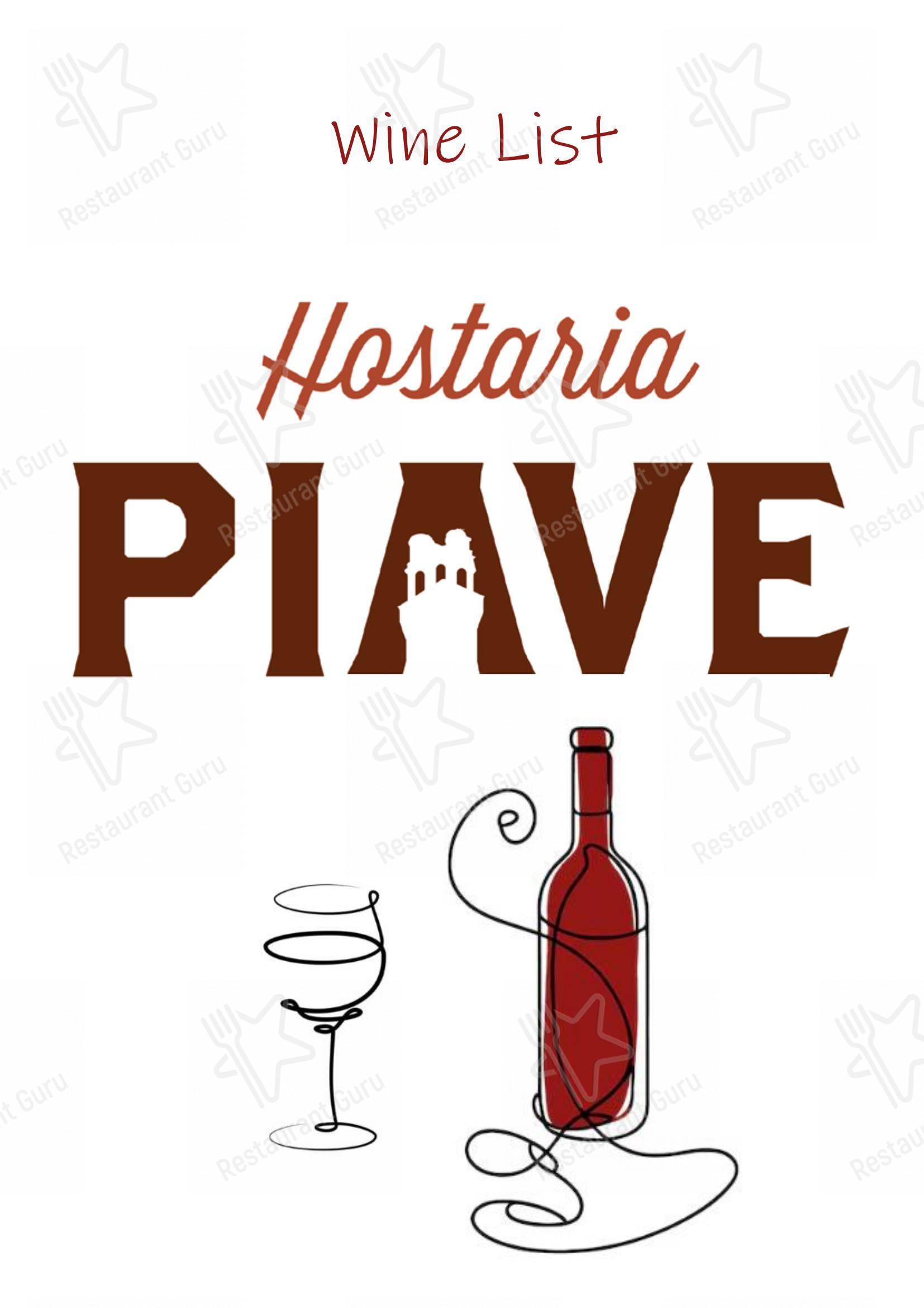 Hostaria Piave in Padova - Menu