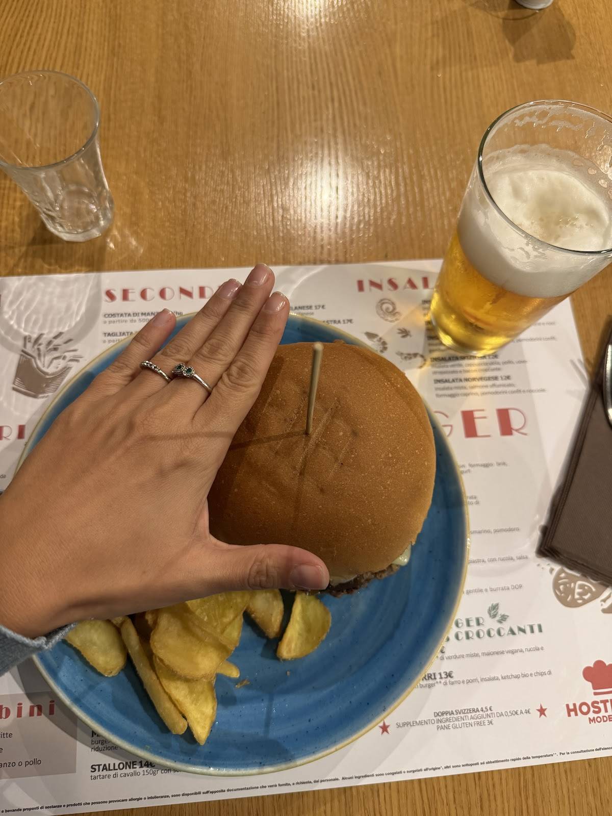 Menu di Hosteria Moderna 