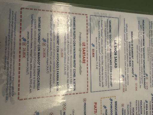 Menu di Hosteria del Mercato 
