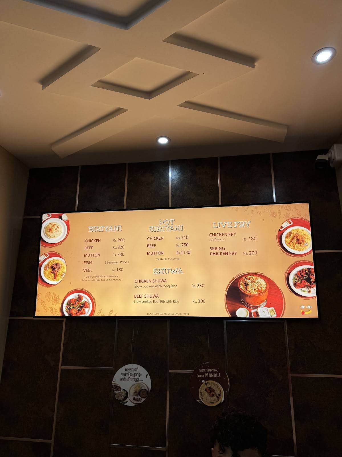 Hotbox Kitchen menu