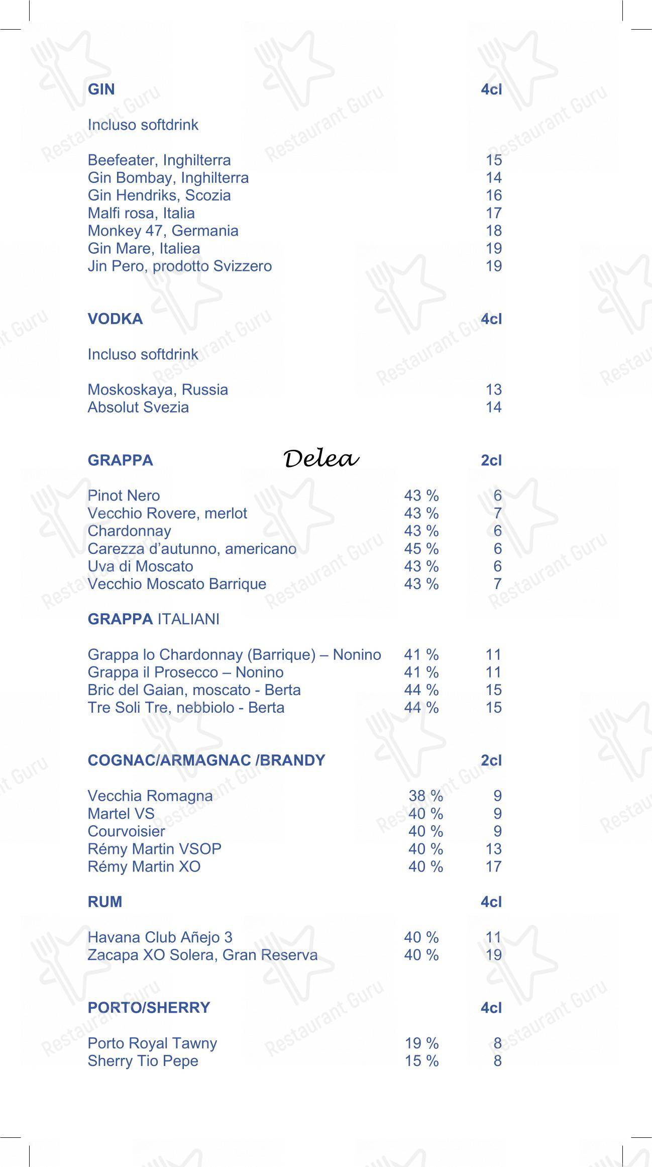 菜单 per Hotel Casa Berno in Ascona