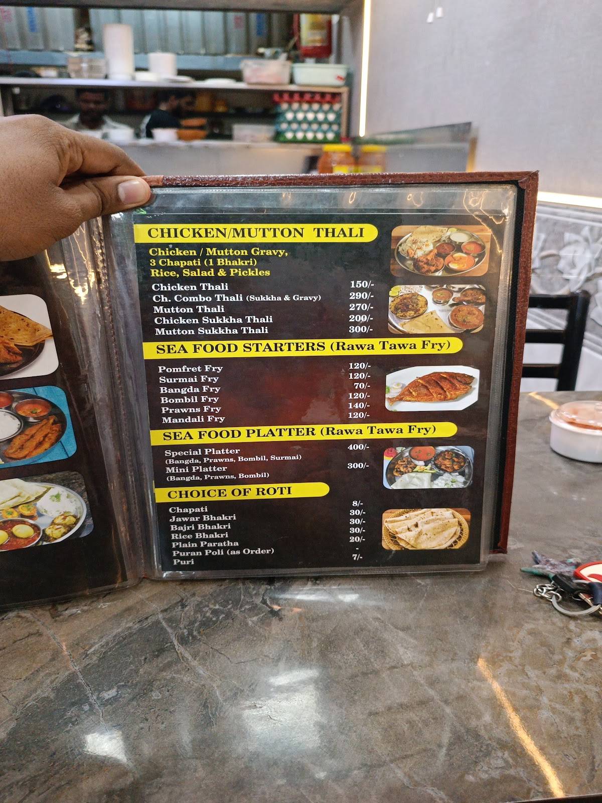 Hotel Renuka Lunch Home menu