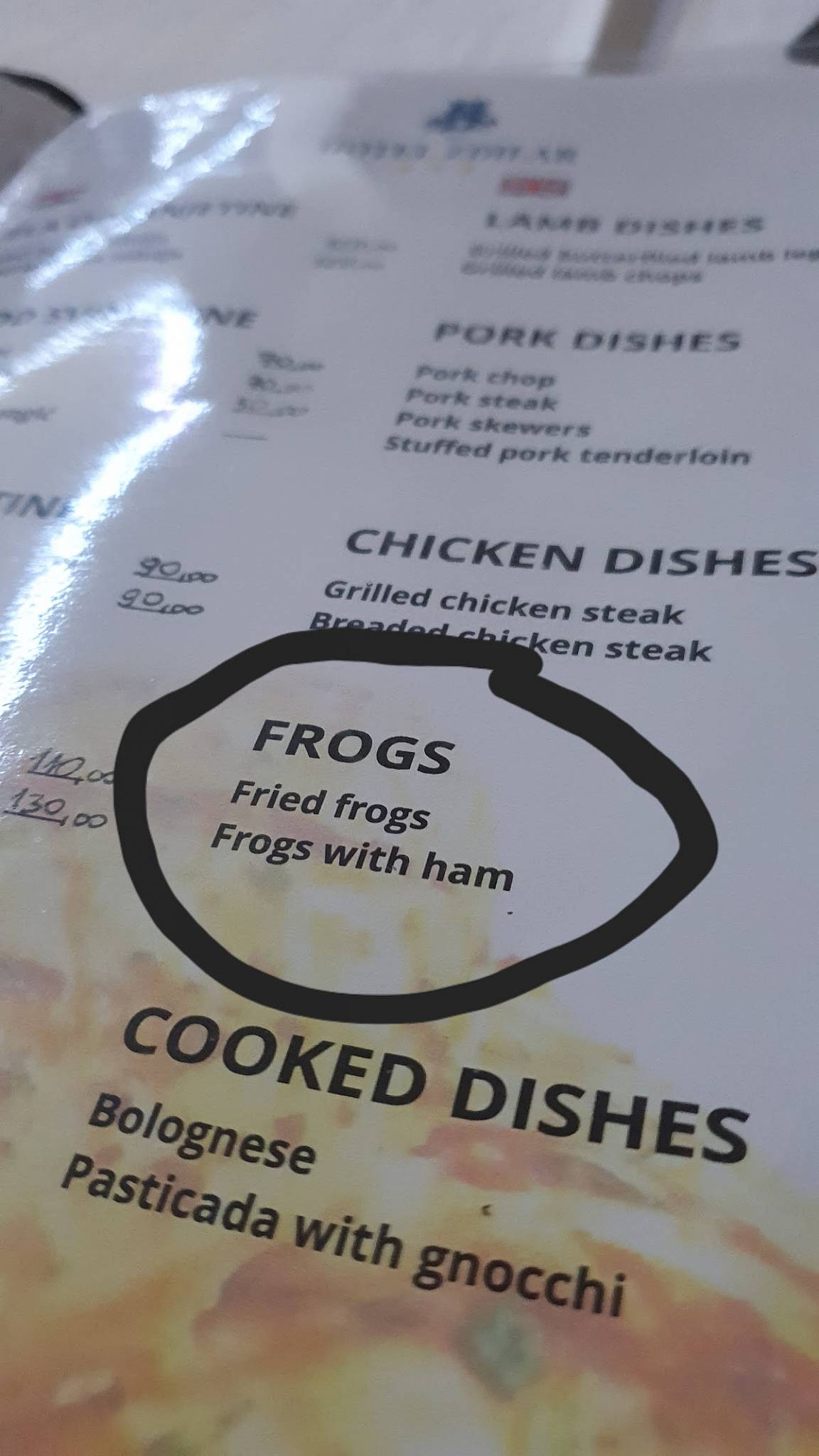 Menu di Hotel Zdilar 