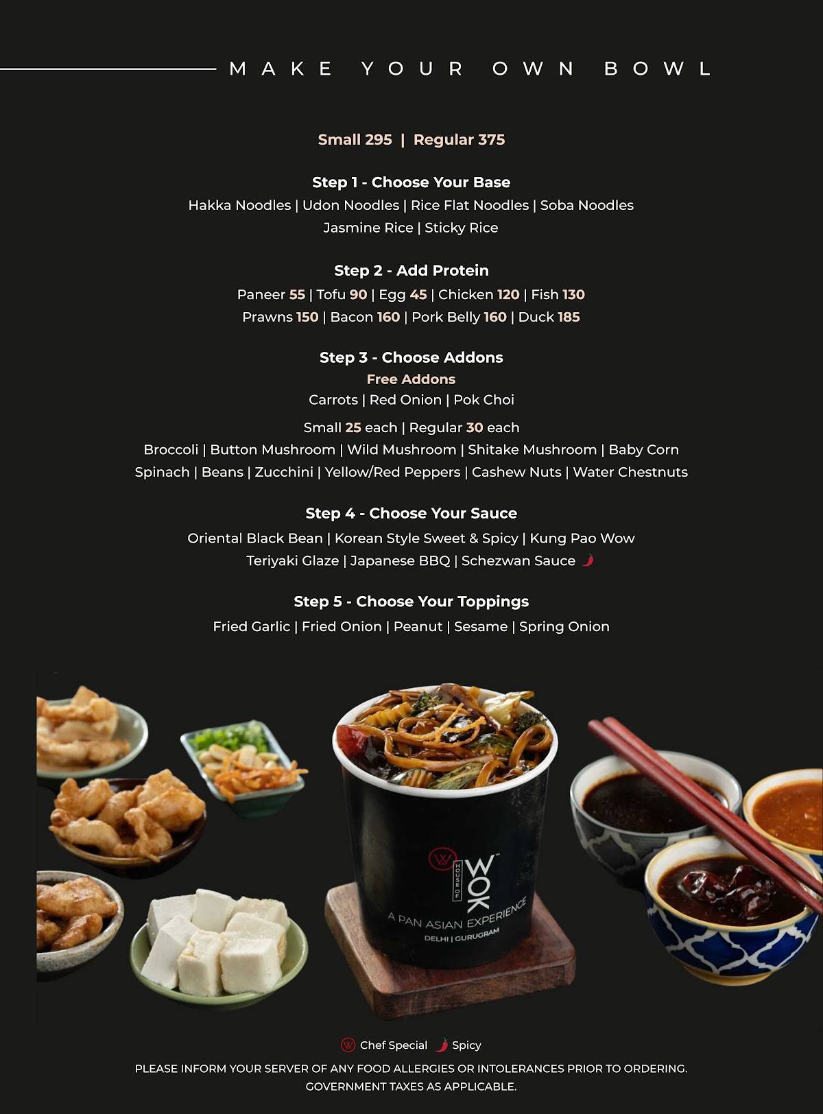 House of Wok, Mohali menu