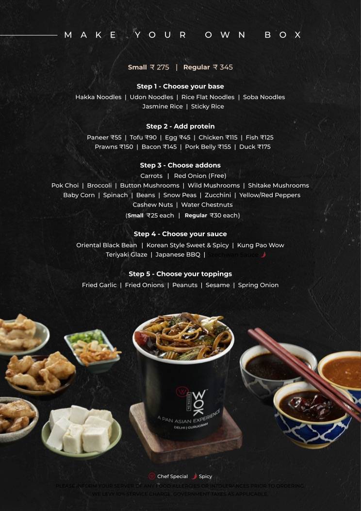 House of Wok, Mohali menu