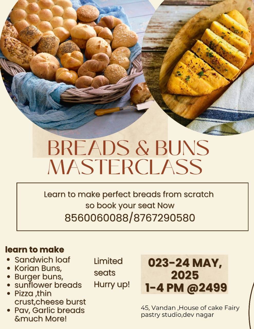 House of cake fairy menu